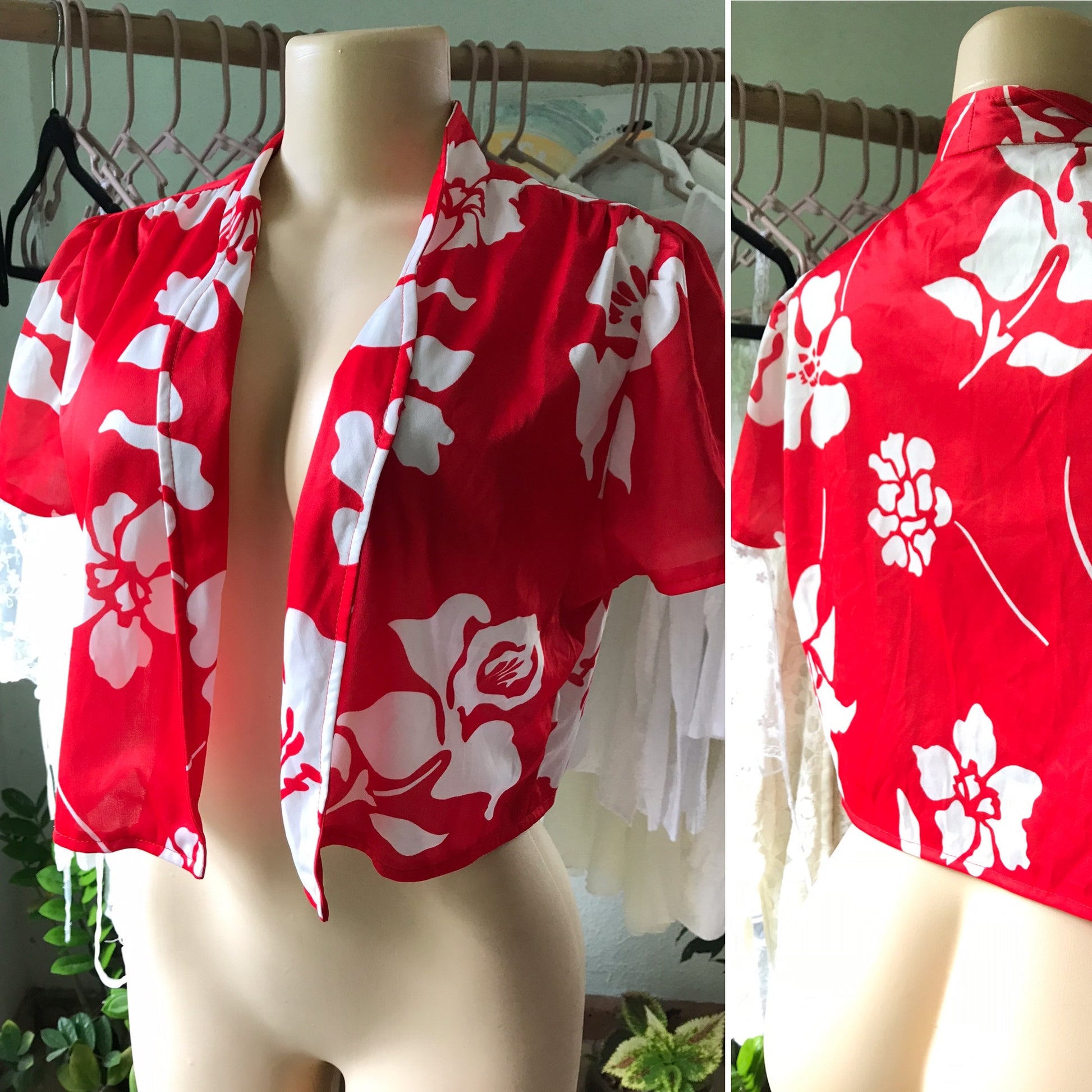 Aloha Red Coverup Blouse