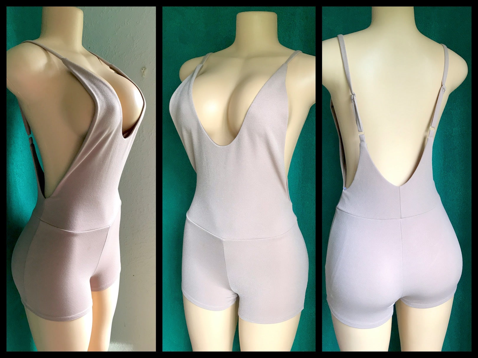 New Nude Sideboob Bodysuit Romper
