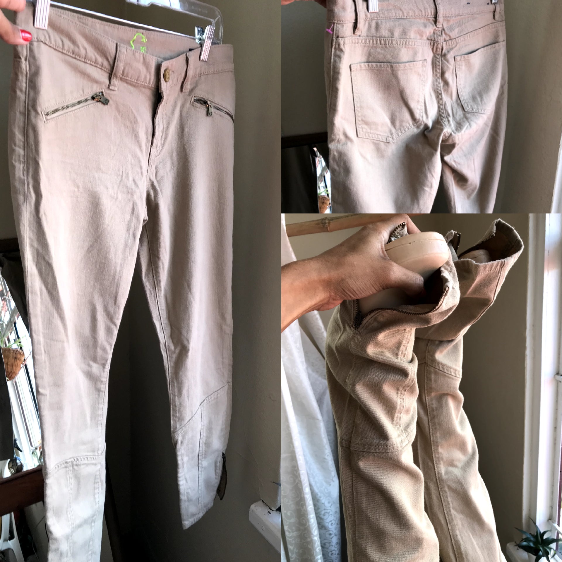 Retro Sandy Leggings w/ Zipper Details - size 27/ S ::: ^^^
