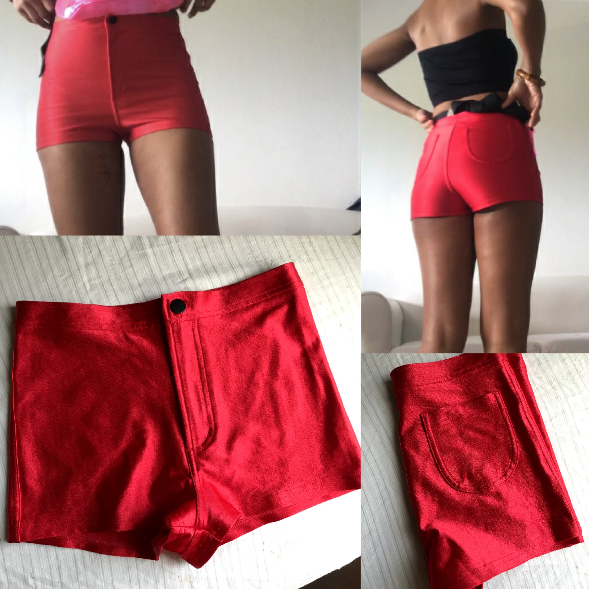 American Apparel Red Hot Pants - M (shorts)