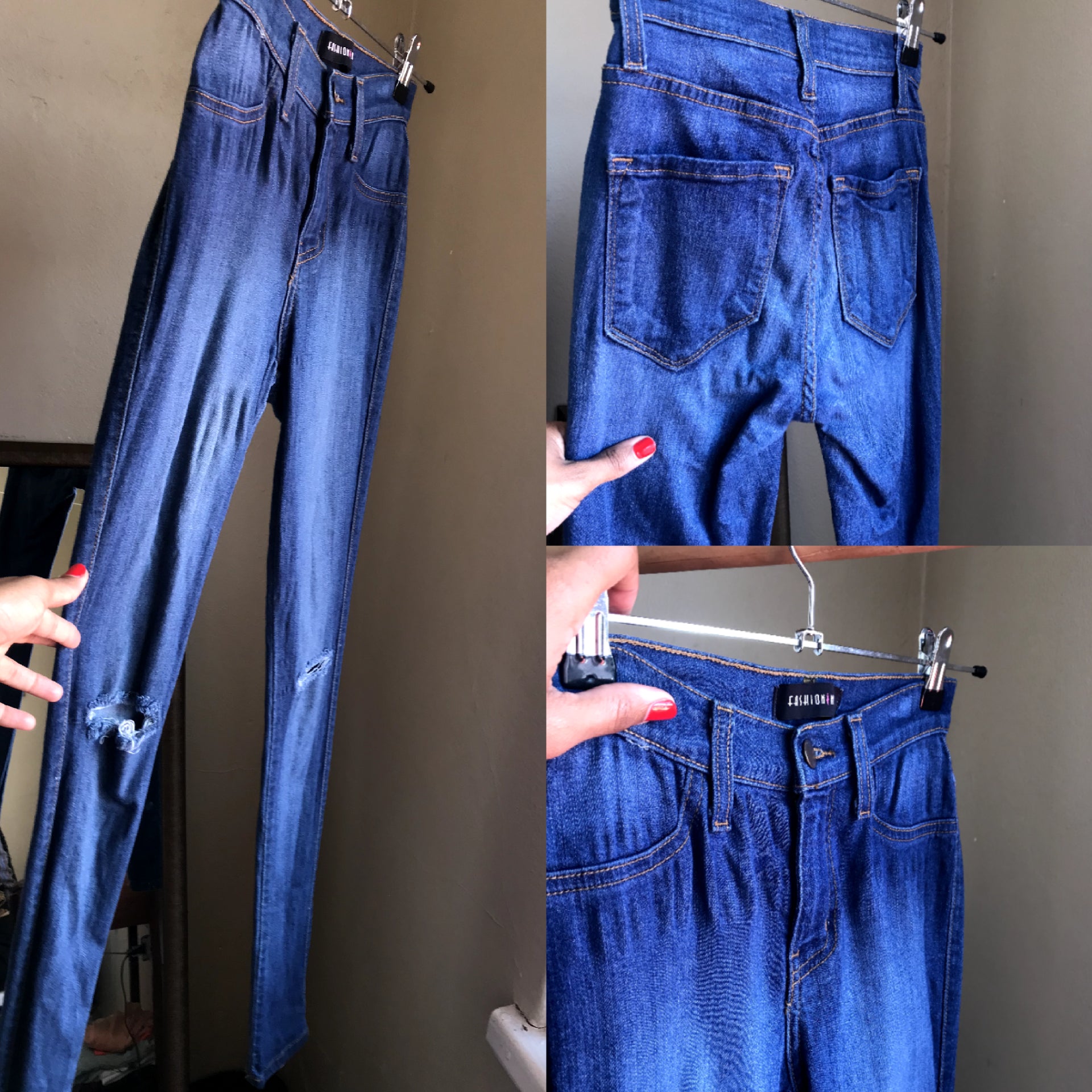 F Nova Distressed Jeans - S
