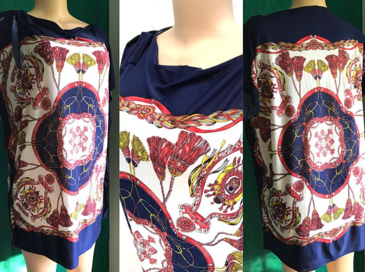 Bandanna Print Blouse