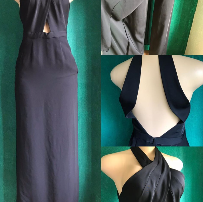 Black BCBG Sheer Overlay Jumpsuit