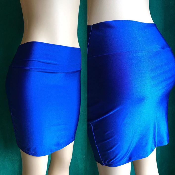 Fashion Nova Bright Blue Spandex Skirt