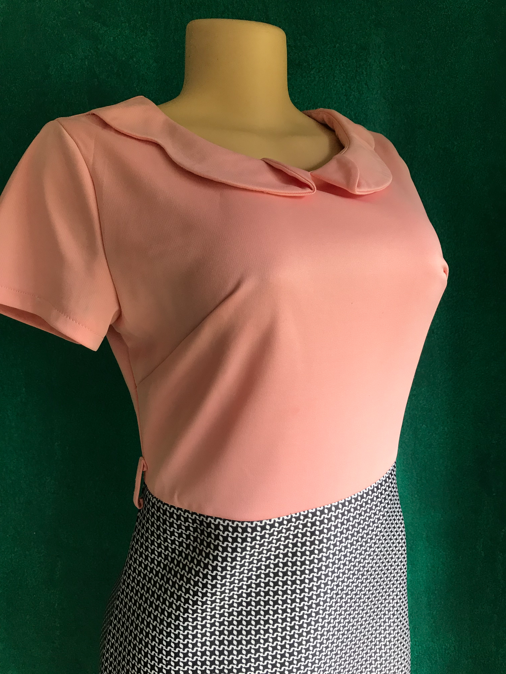 Pink & Black Flower Dress