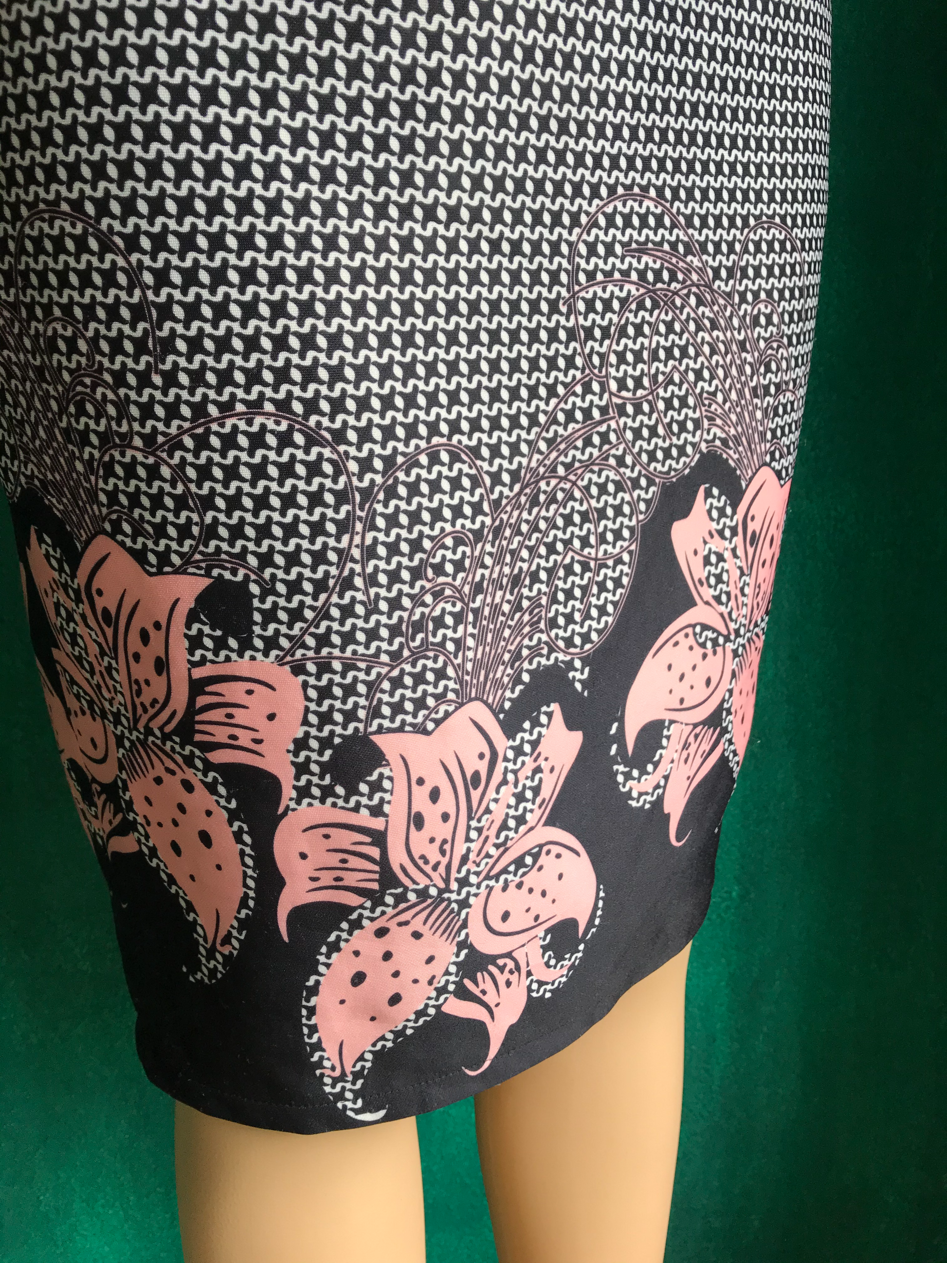 Pink & Black Flower Dress