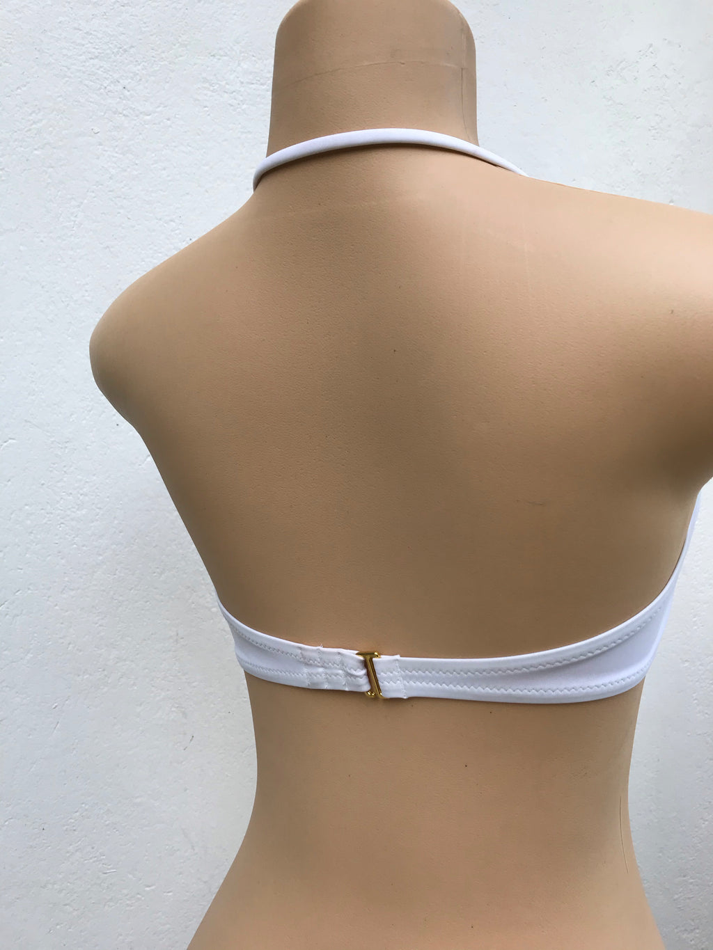 White Heart Bikini Top