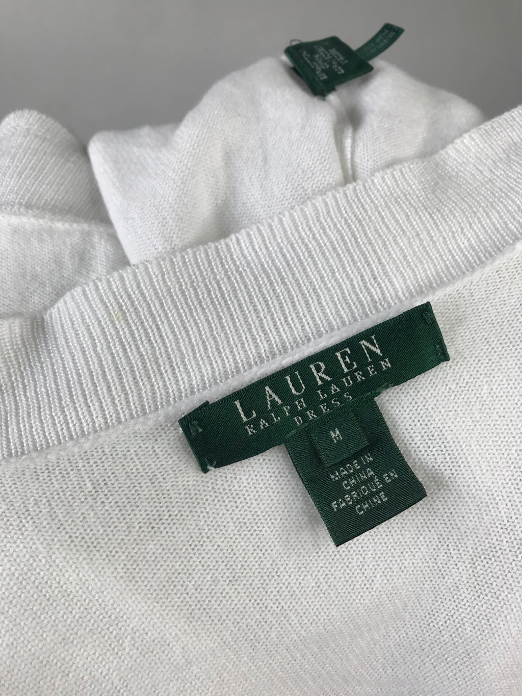 Ralph Lauren Little White Cardigan - M