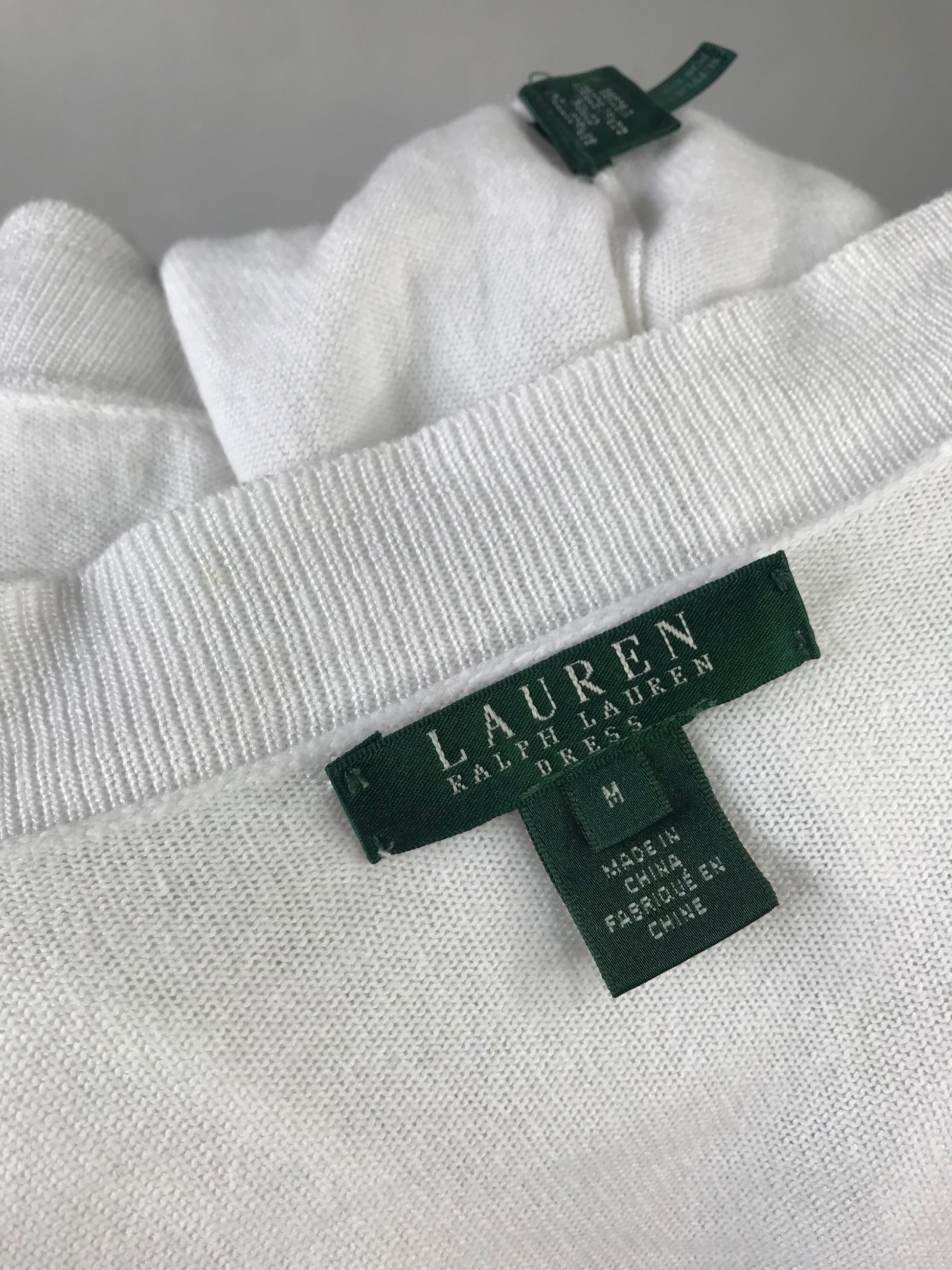 Ralph Lauren Little White Cardigan - M