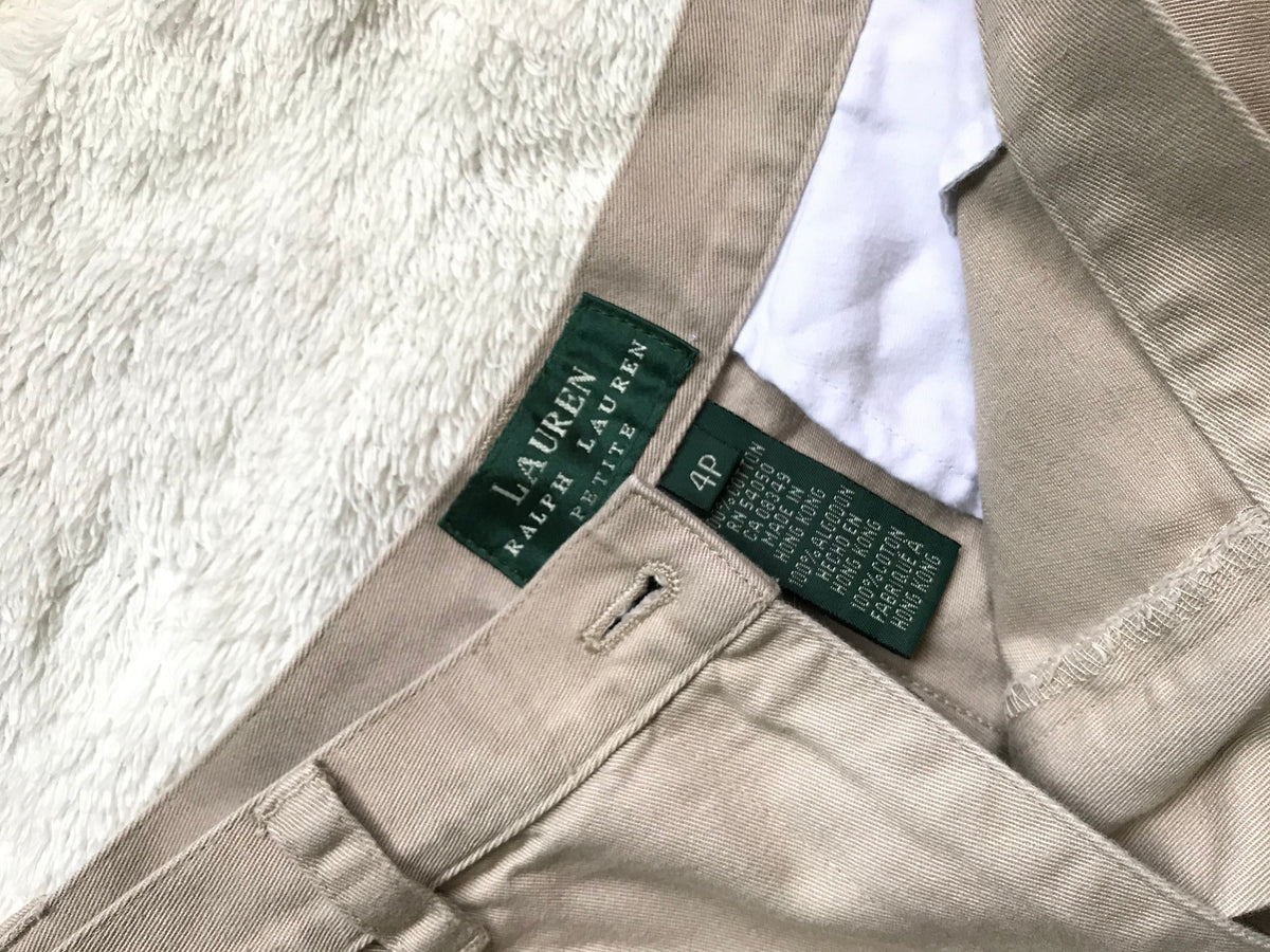 Vintage Khaki Ralph Lauren High Waist Shorts