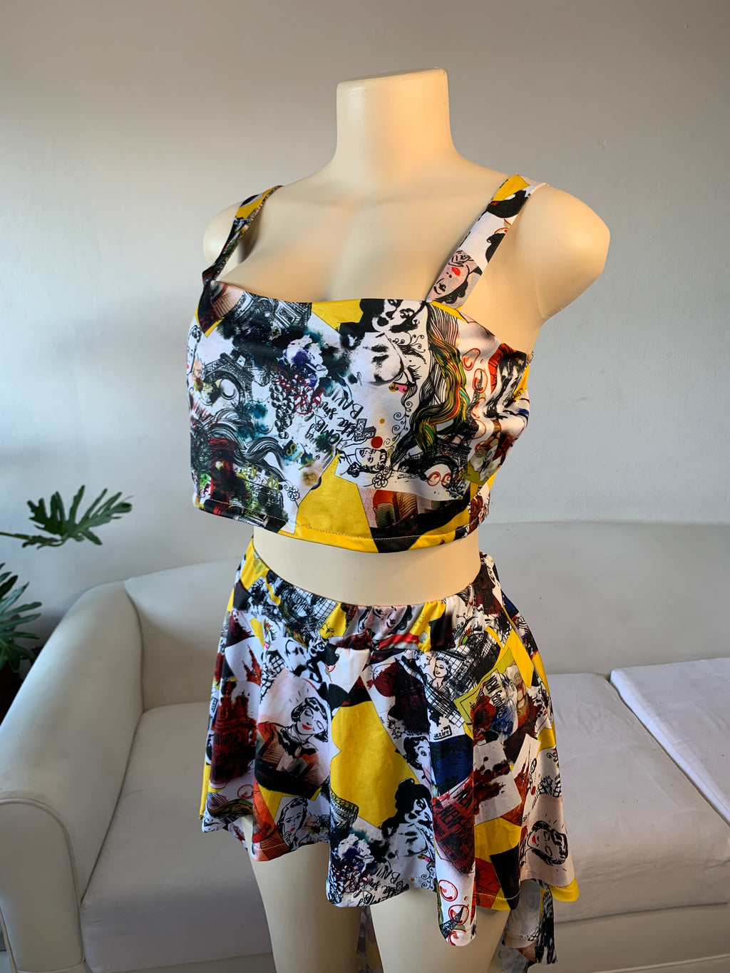 Pop Print Skort Set - M