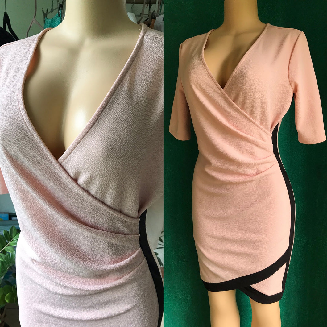 Pink Stripe Cocktail Dress