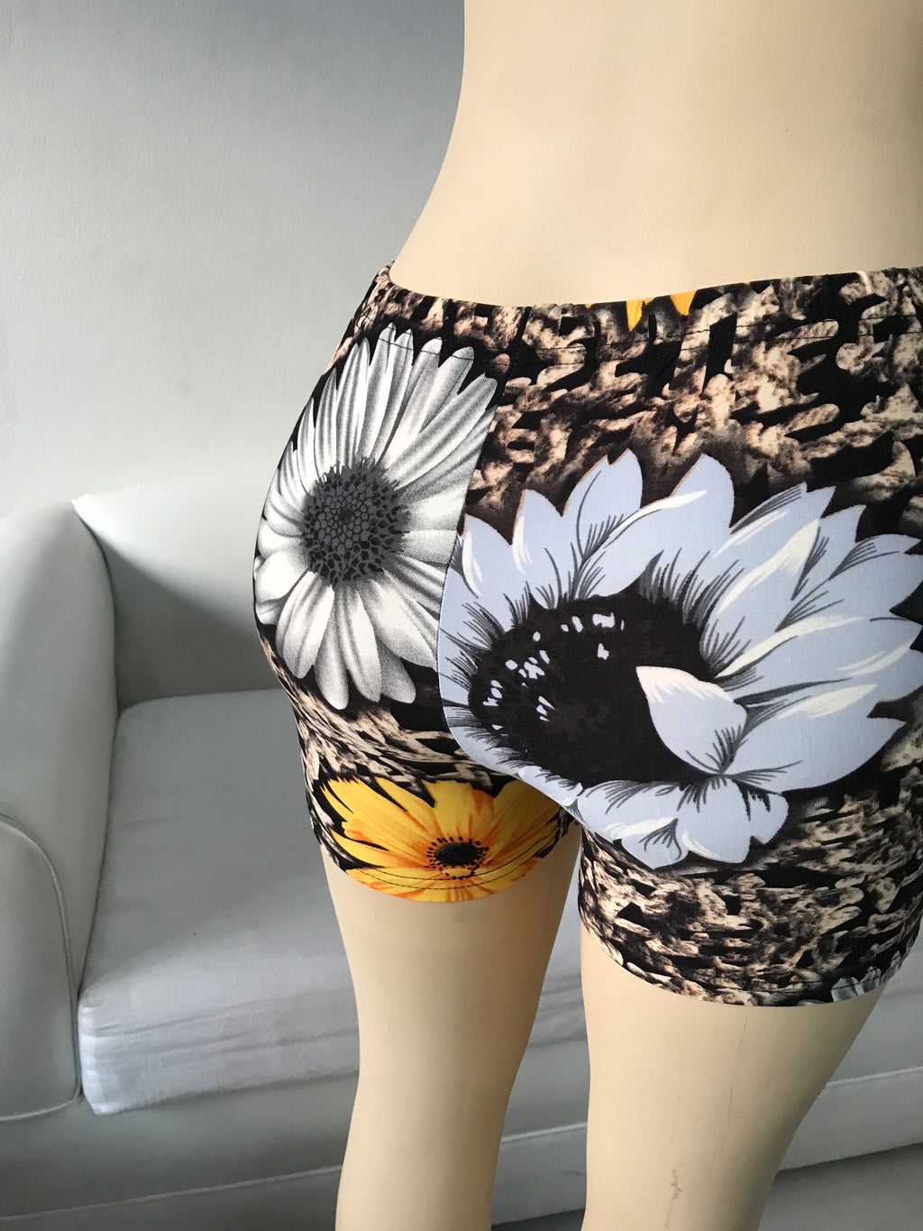 New Sunflower Cycle Shorts / Tights Short - S/M
