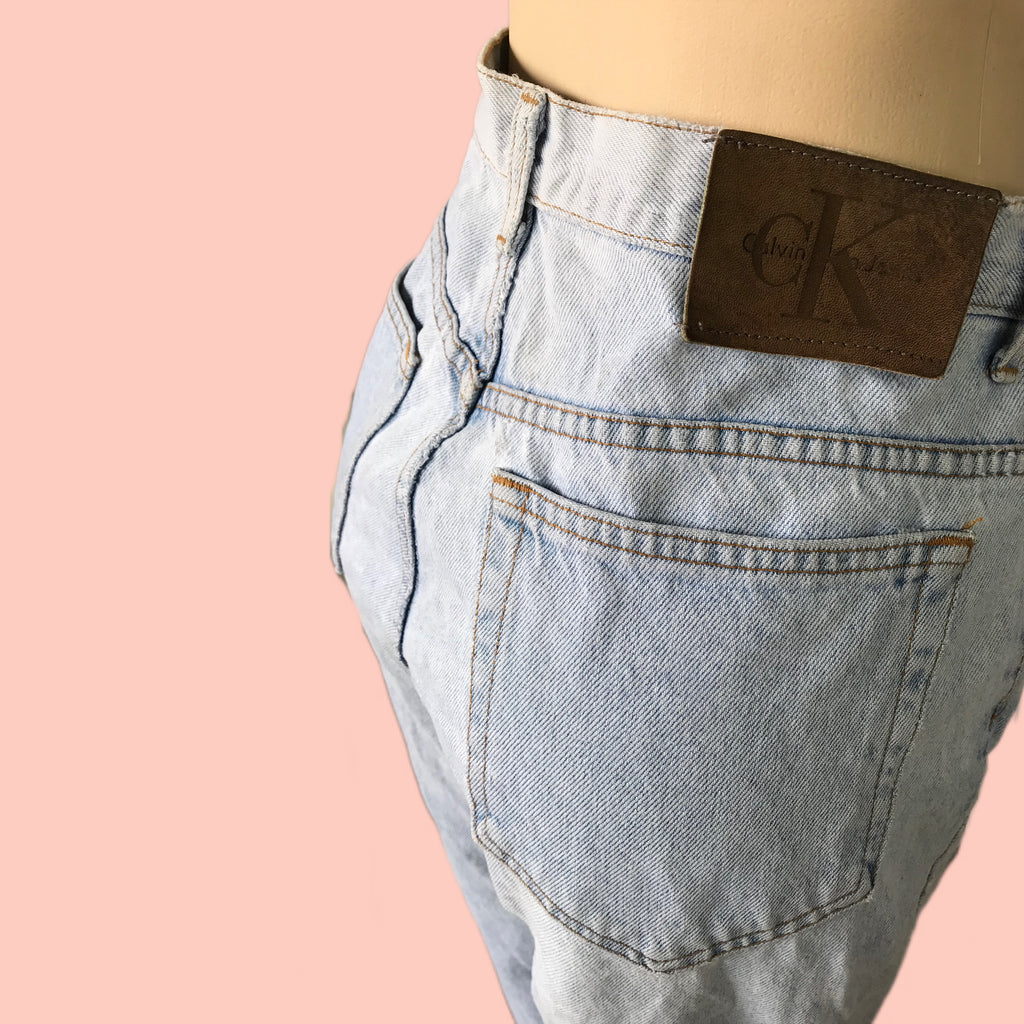 80s Vintage Calvin Klein Mon Jeans Back - L/W34