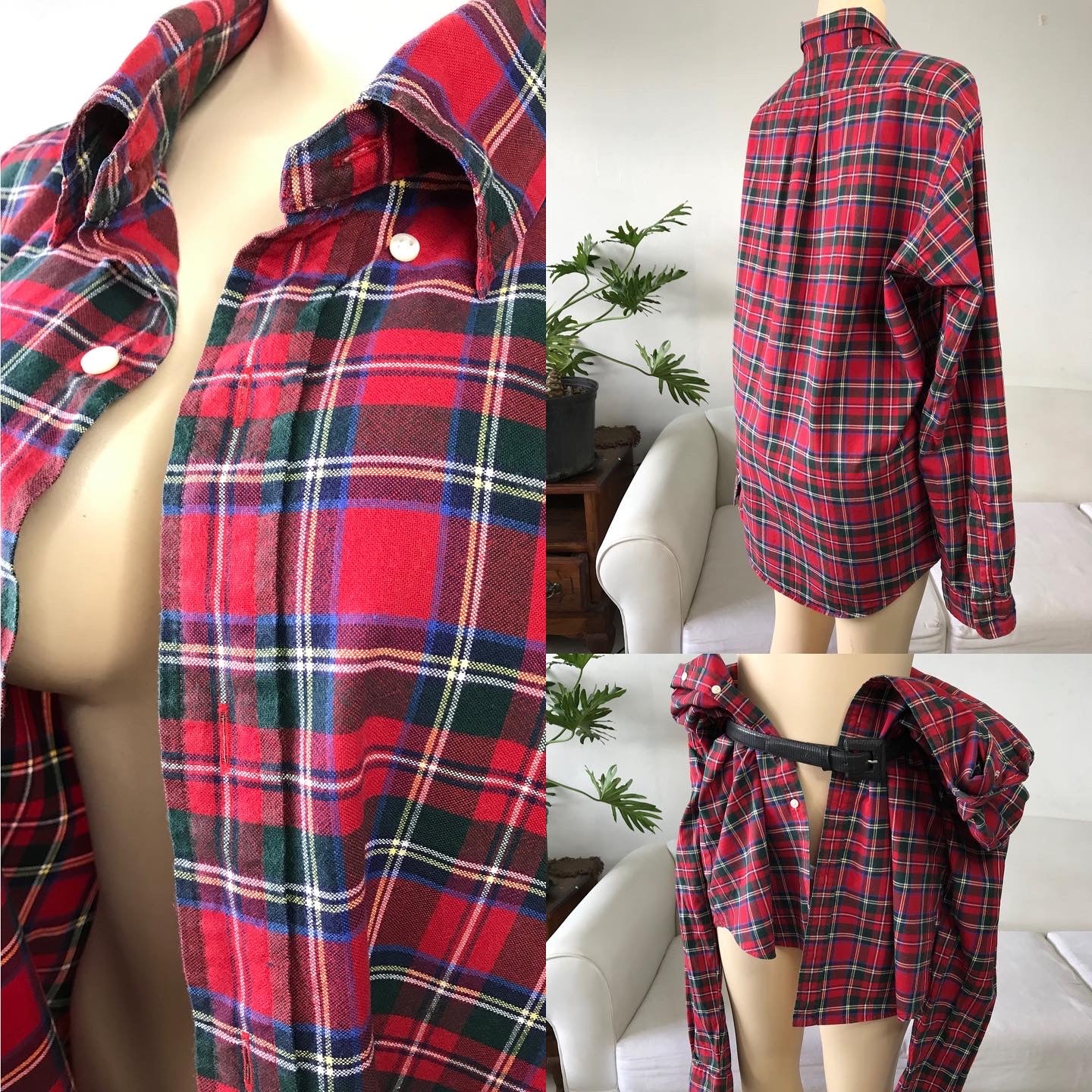 Ralph Lauren Tartan Shirt Men's XXL