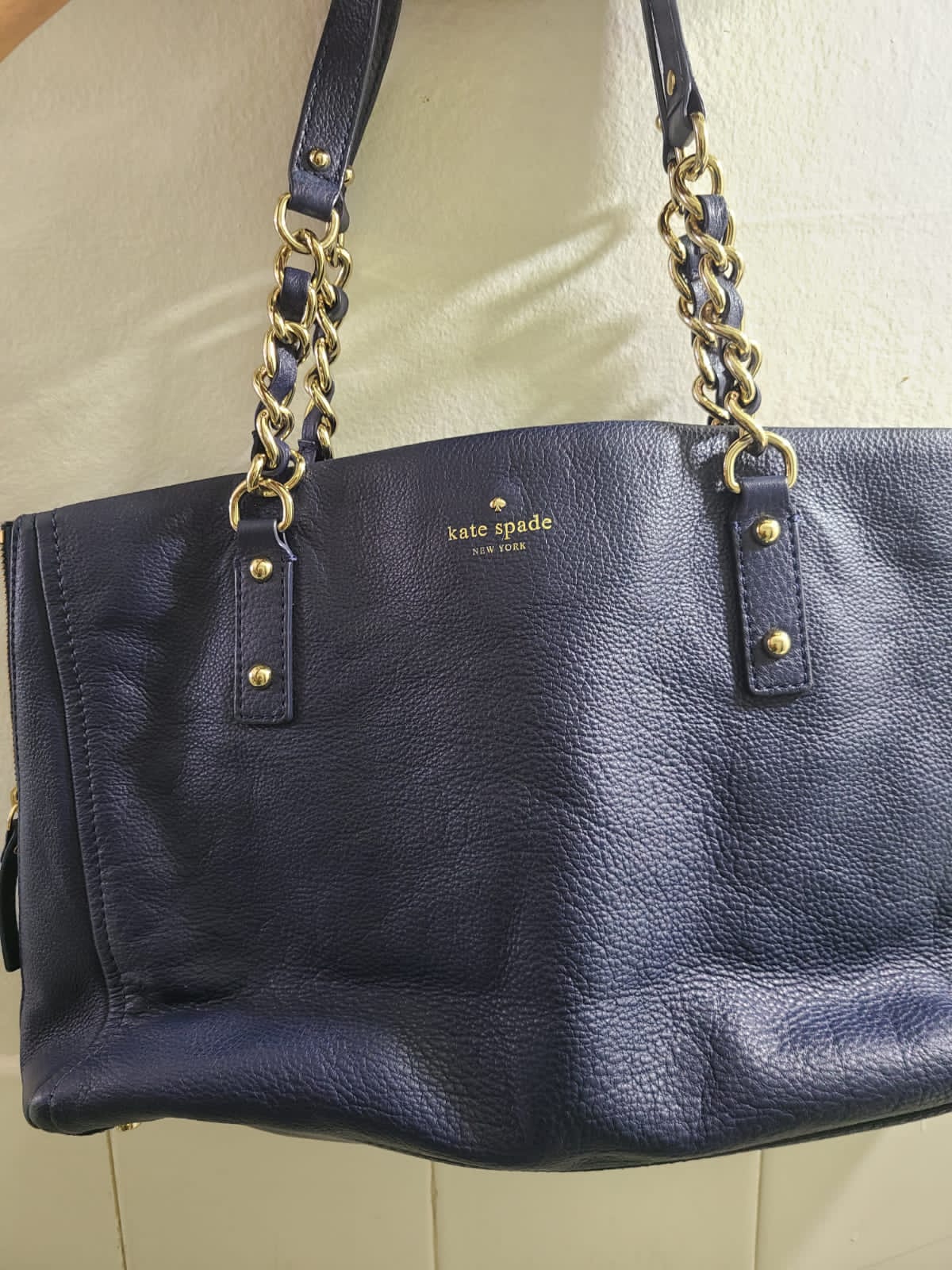 Kate Spade Navy & Gold Handbag