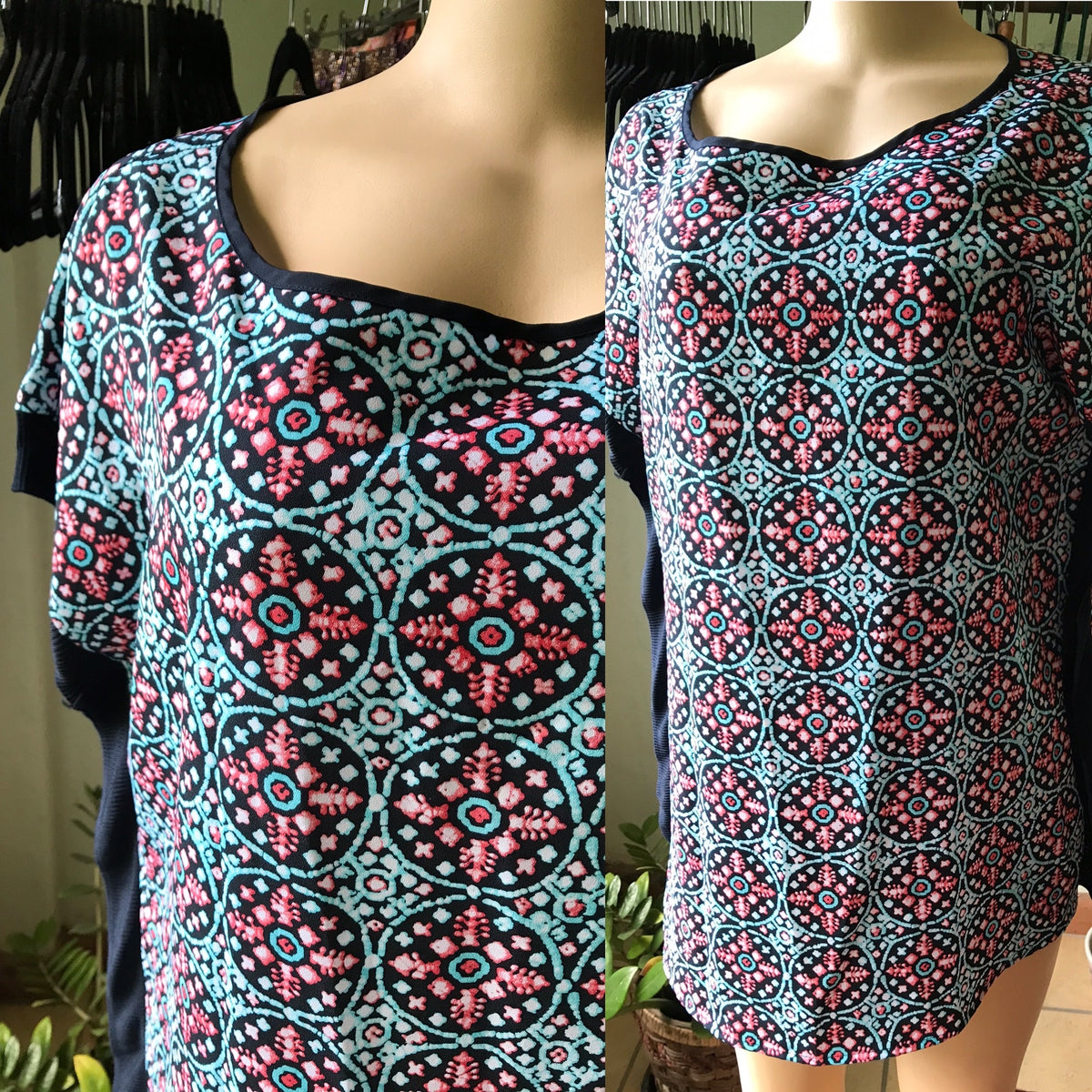 Michael Kors Premium Printed Kaftan Blouse