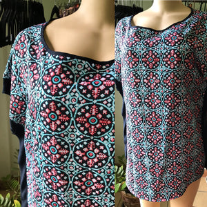Michael Kors Premium Printed Kaftan Blouse