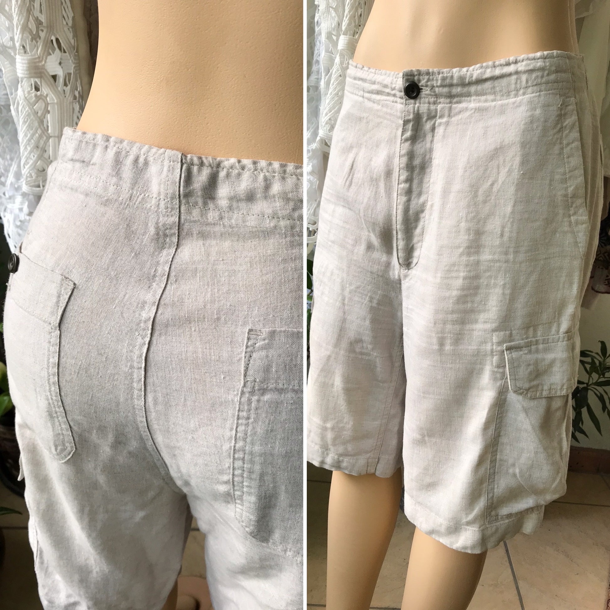 Nautica Ladies Linen Relaxed Fit Shorts