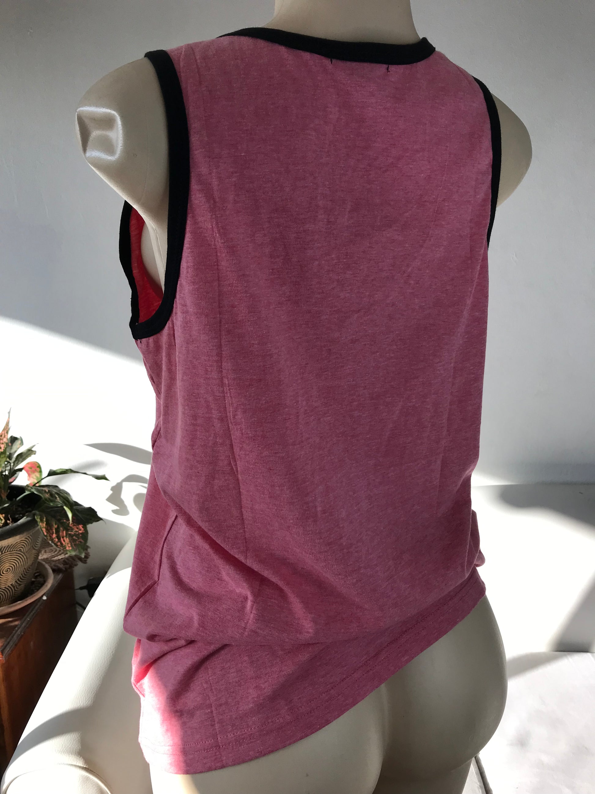 New Forever 21 Coral California Waves Sleeveless Tank Tee Unisex - M  +++