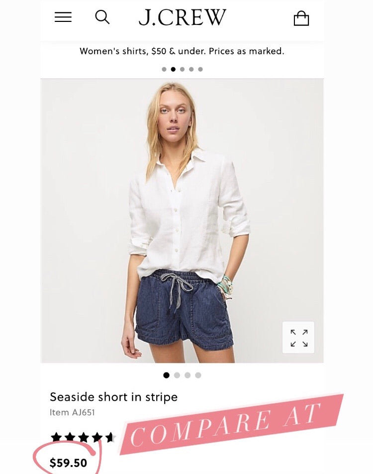 New J Crew Slinky Olive Green Shorts