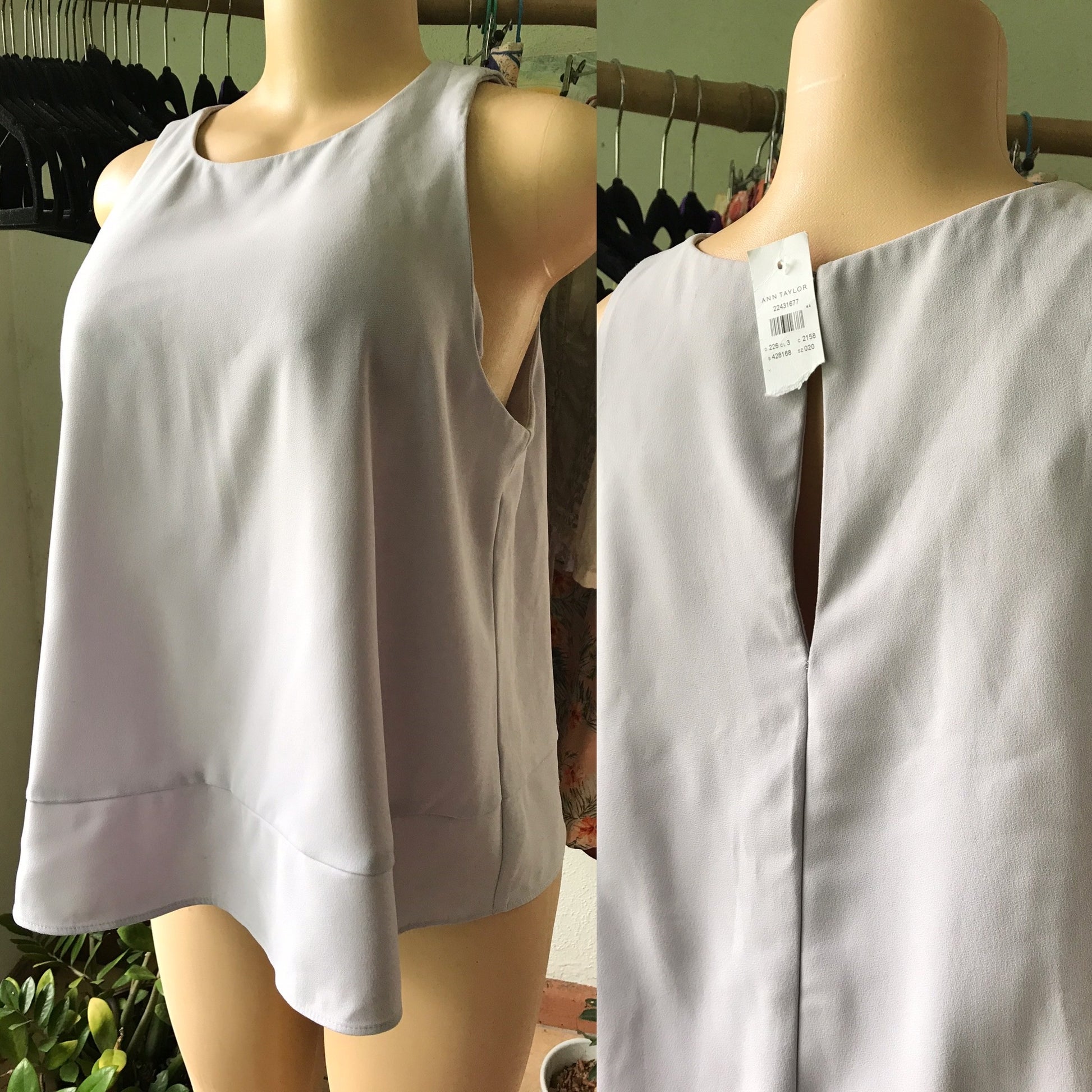 Ann Taylor New Lavender Sleeveless Blouse