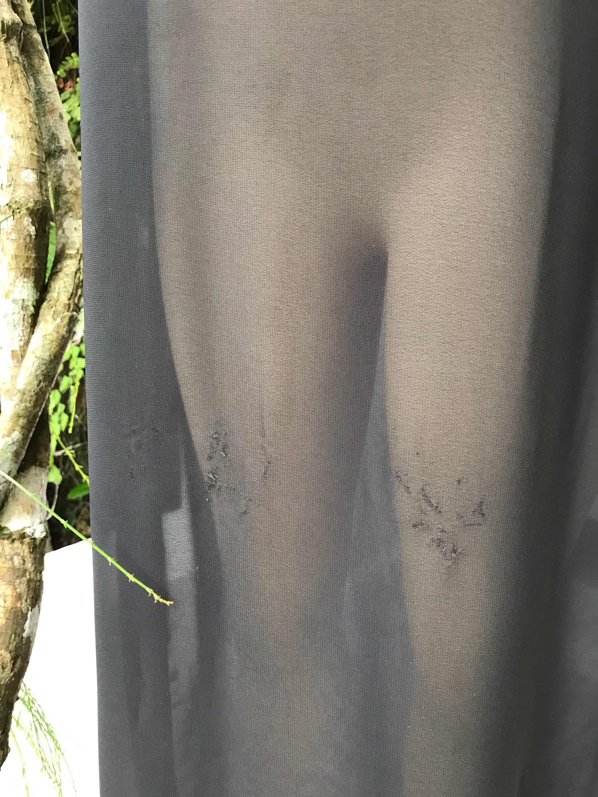 Black Sheer Maxi Coverup/ Dress