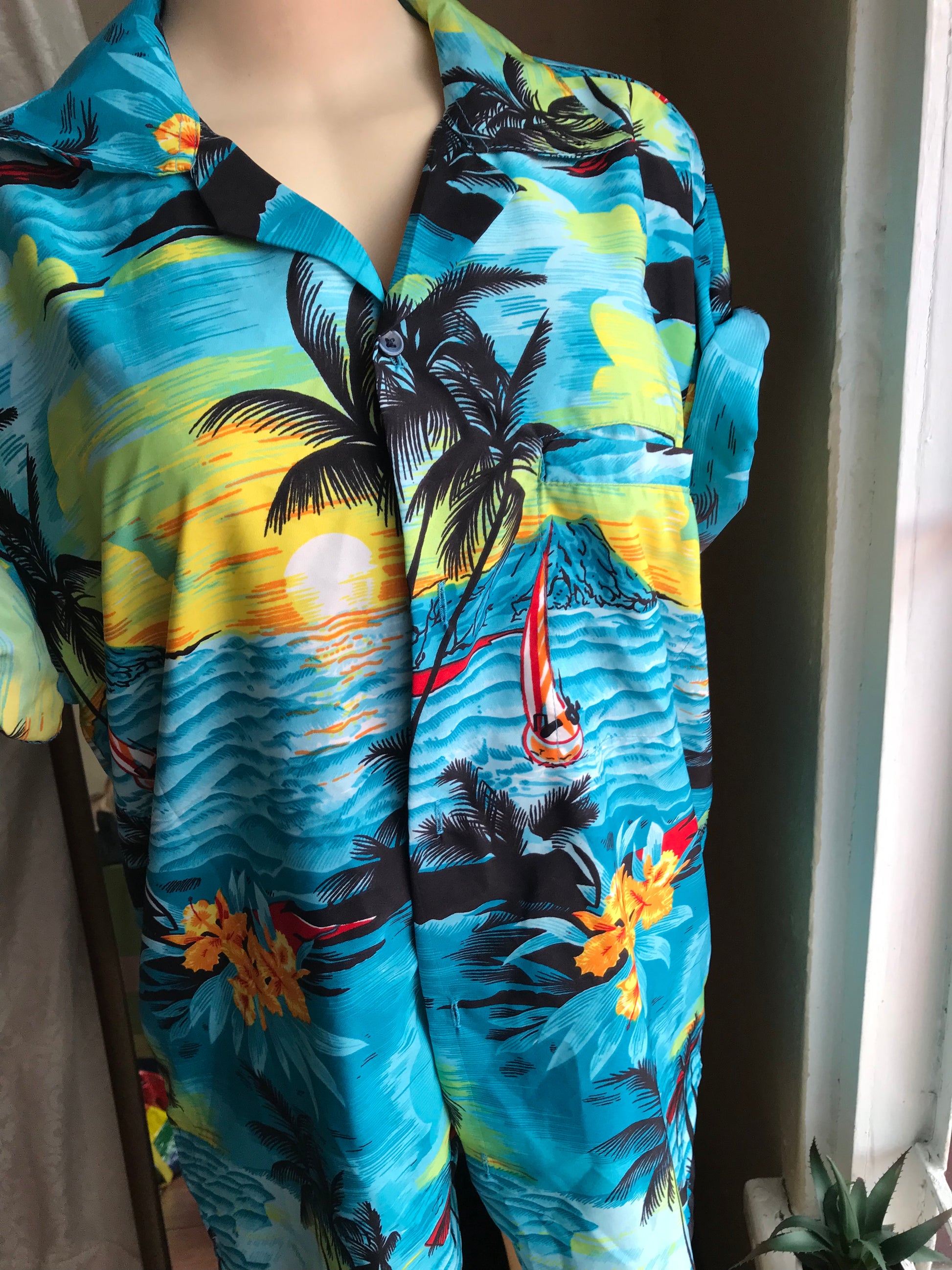 Classic Mens Tropical Hawaiian Shirt