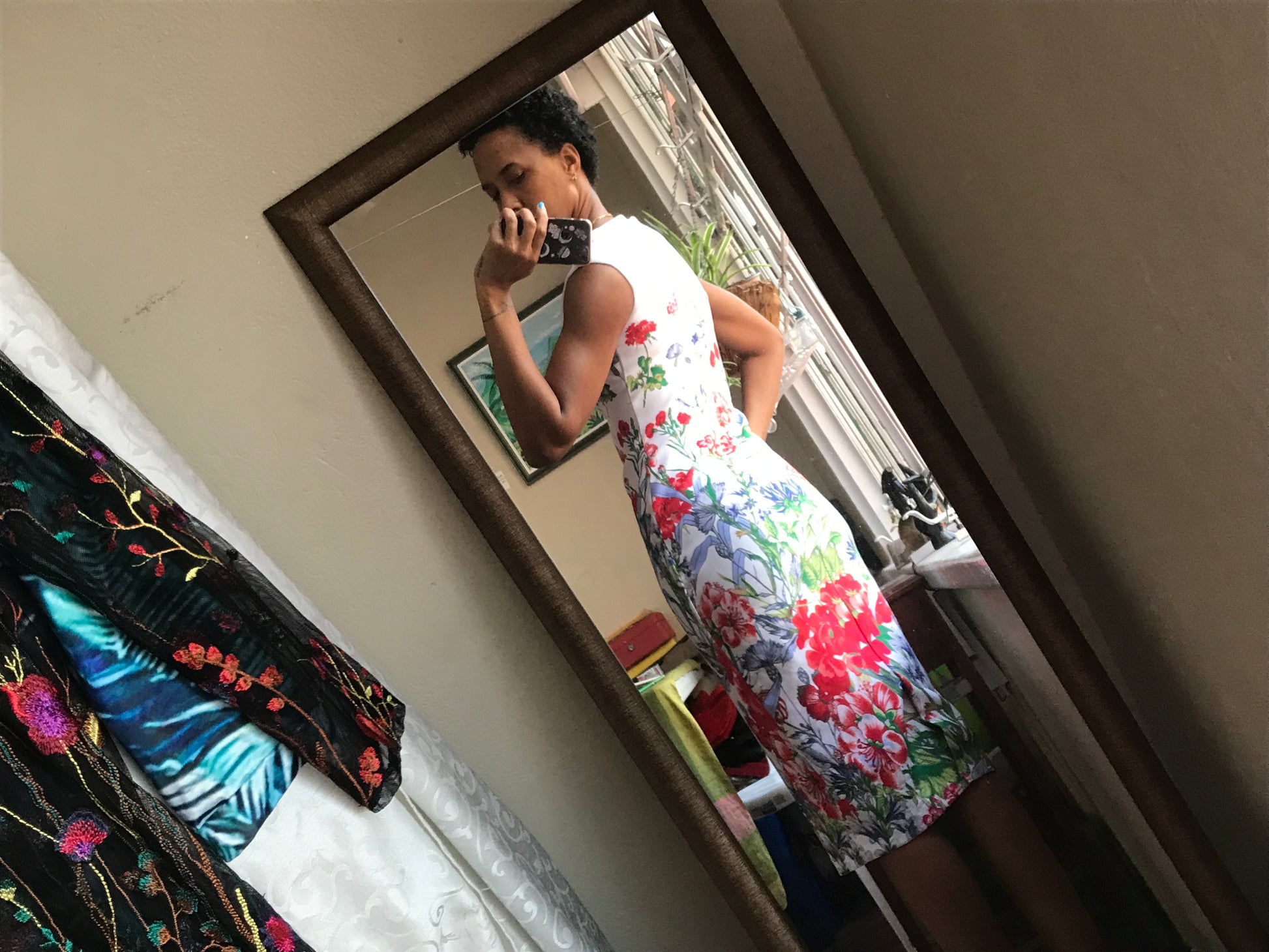 NY Company Garden Floral Professional Dress Sleeveless - S
