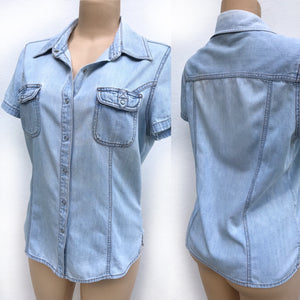 Vintage Faded Glory Classic Denim Shirt