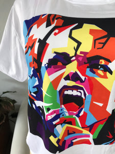 New Tag Pop Star White Pop Graphic Tee - M/L