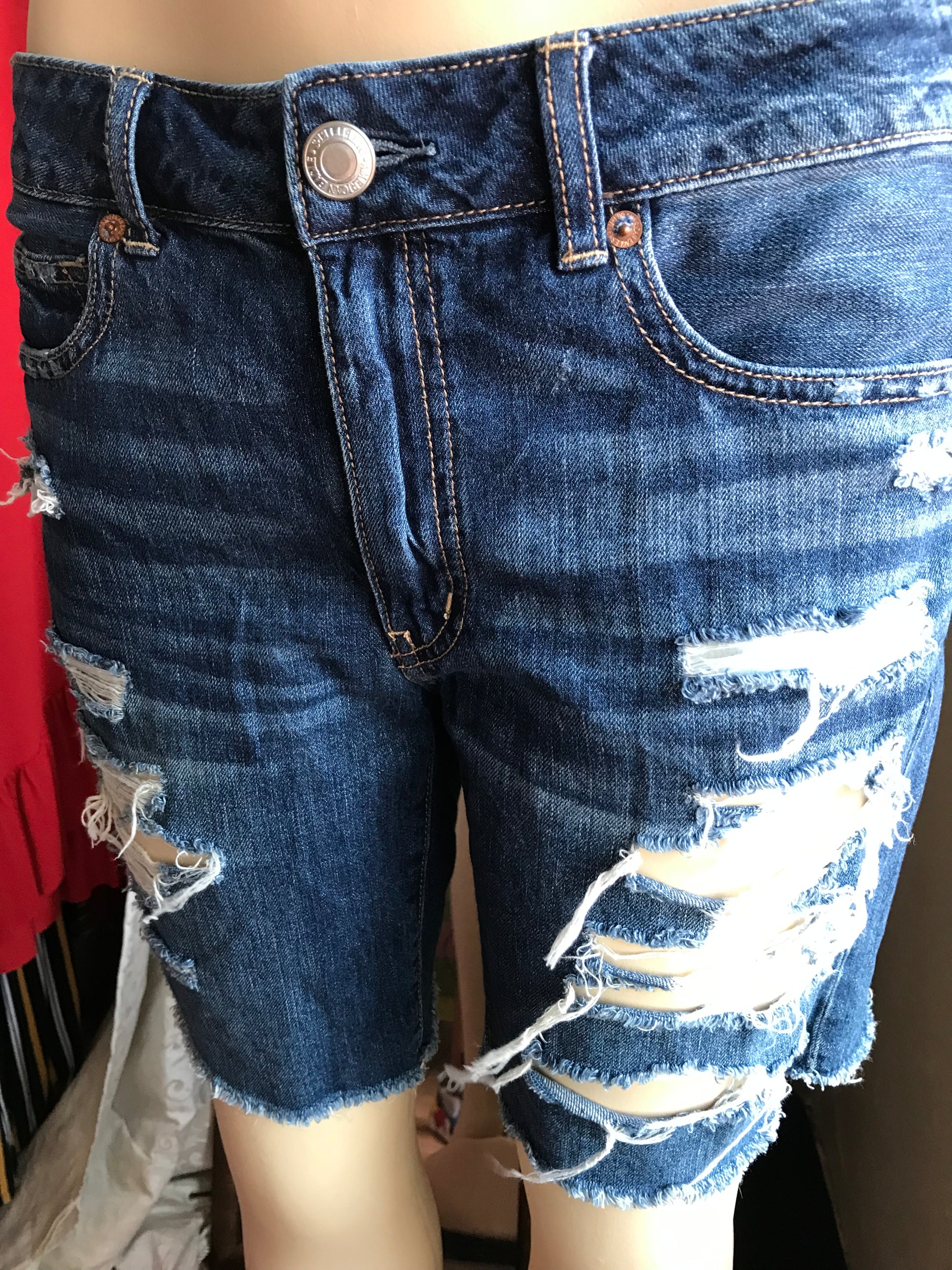 American Eagle Distressed Cutoff Jean Shorts - M/L