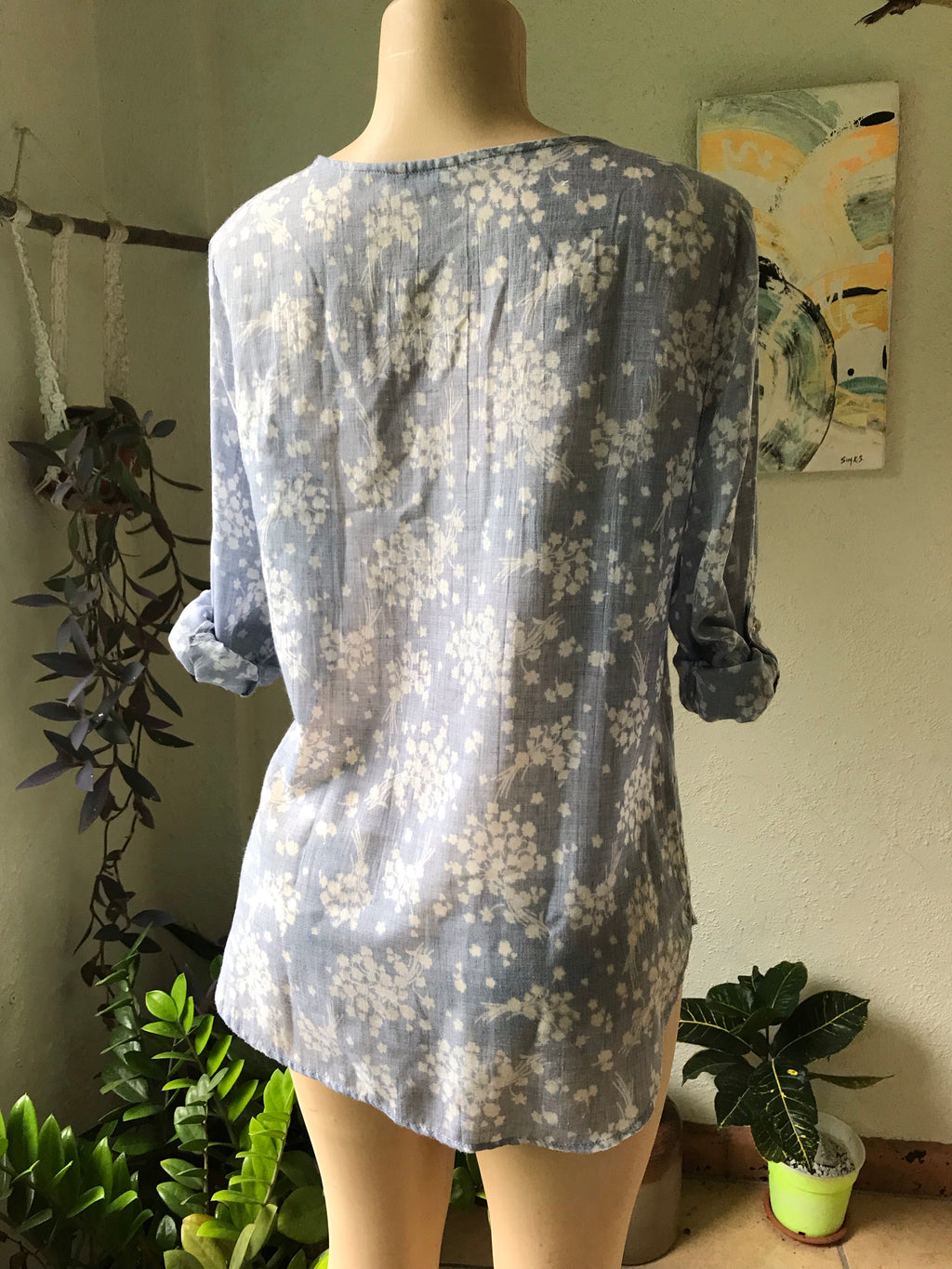 Soft Easy Wear Blouse Blue