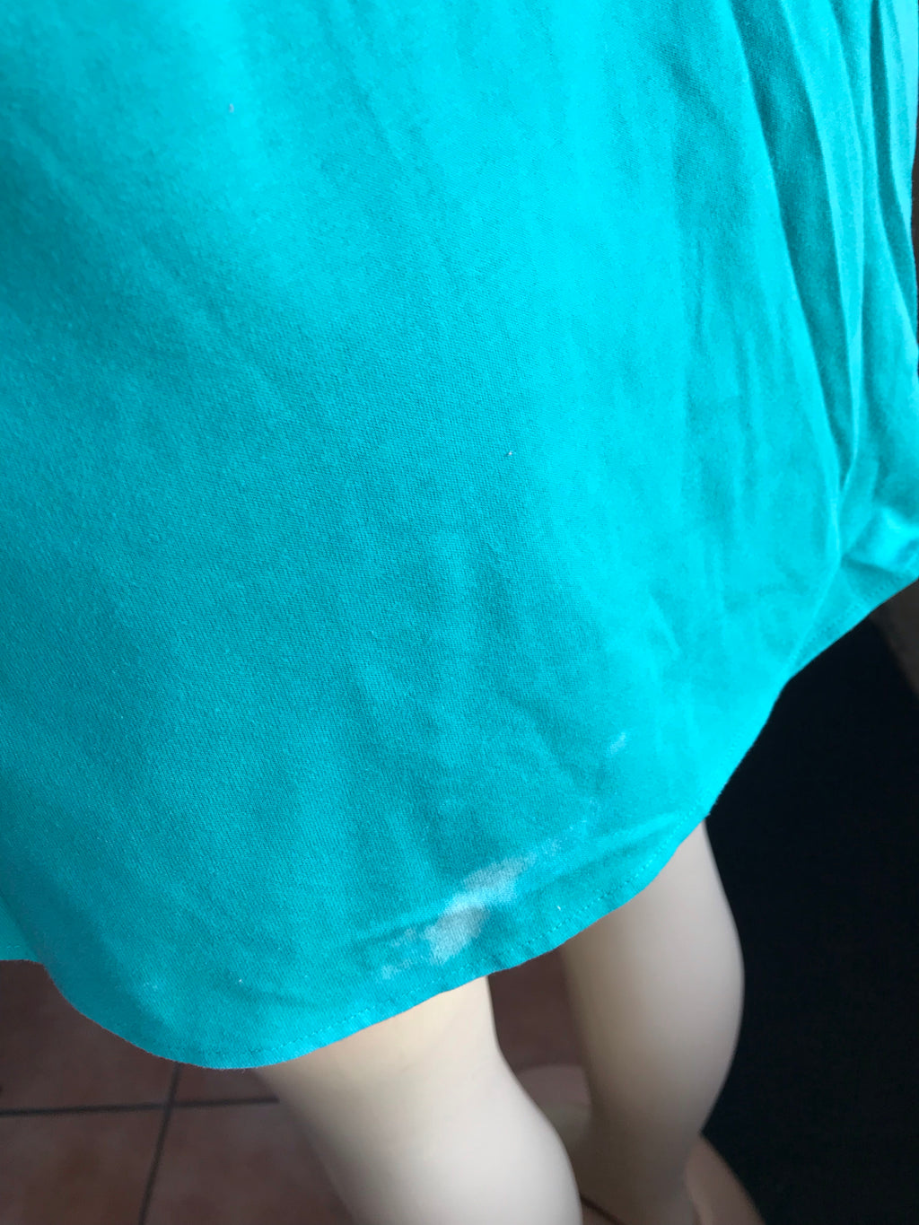 PLUS Teal Tropical Floral top