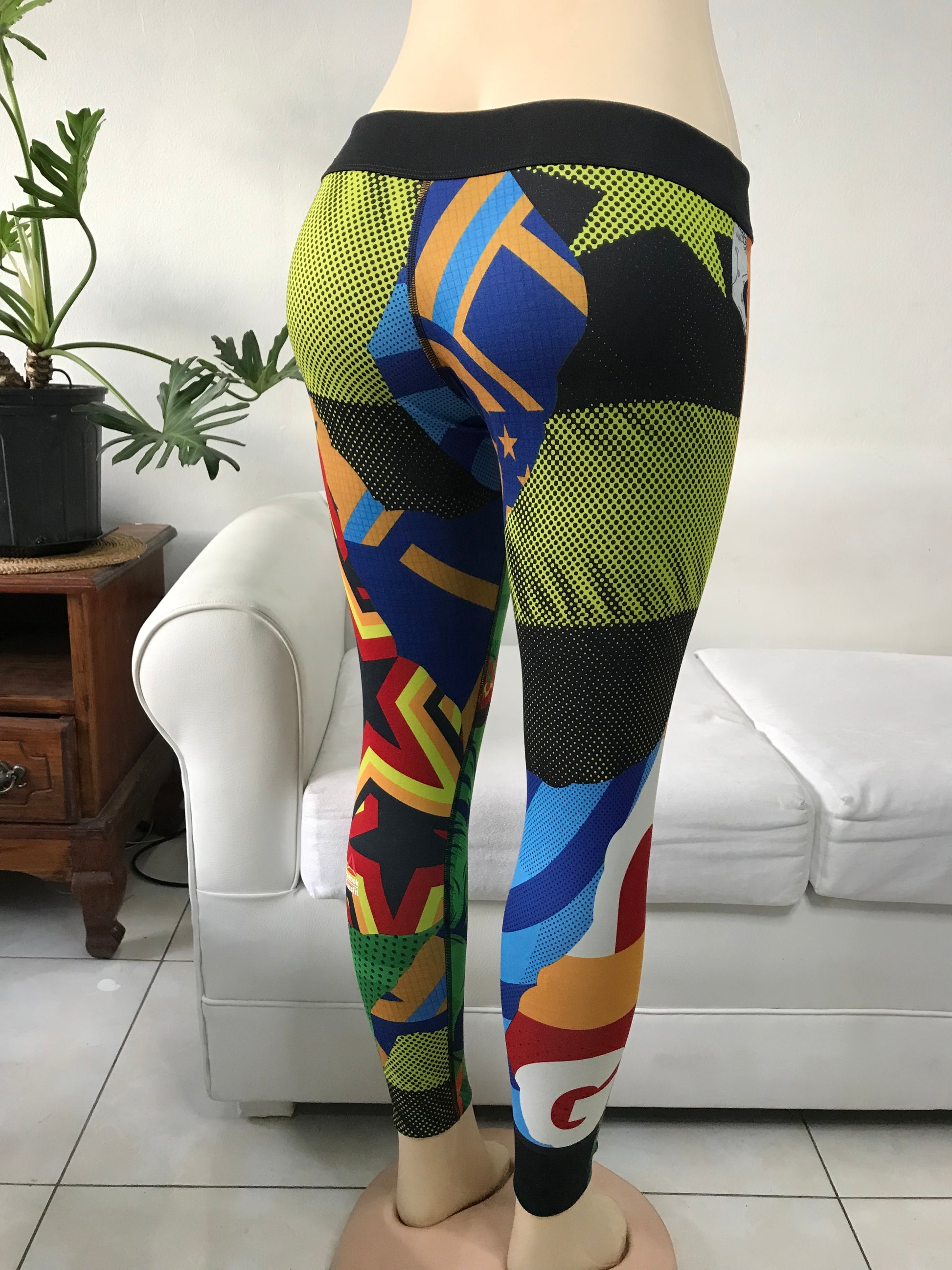 Reebok Crossfit Pop Print Leggings Reversible - S