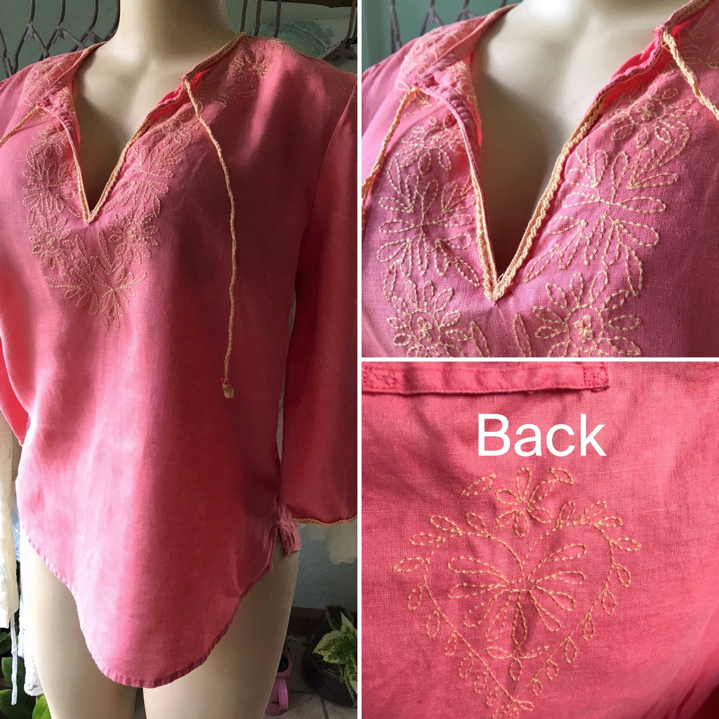 GAP Coral Crochet Det Mid Sleeve Blouse