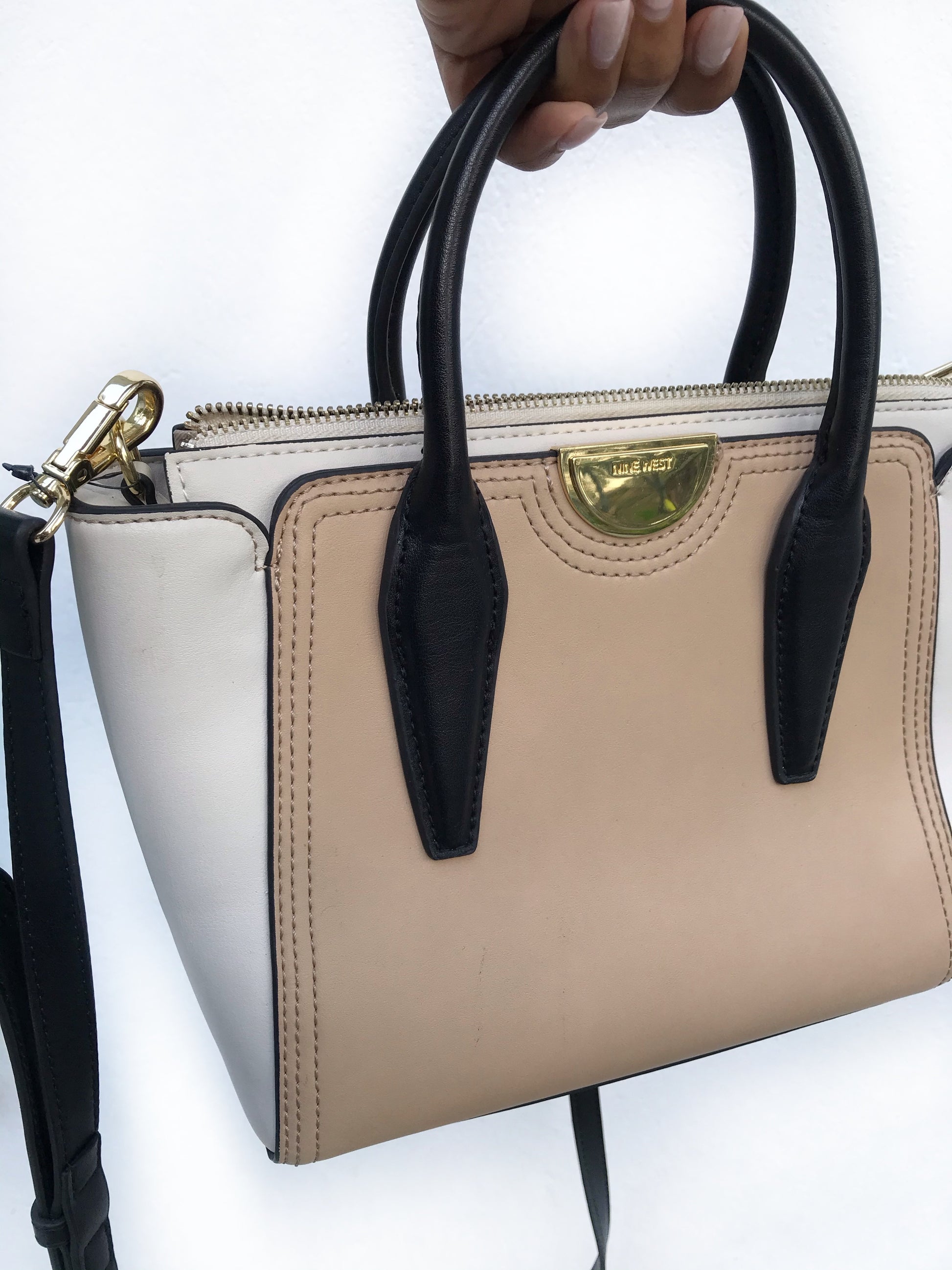 Nine West Cream Handbag Crossbody