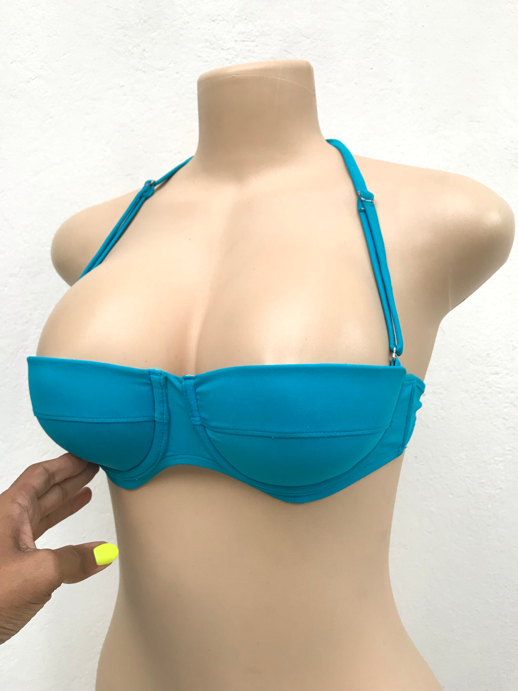 Bright Blue Bra Style Bikini Top