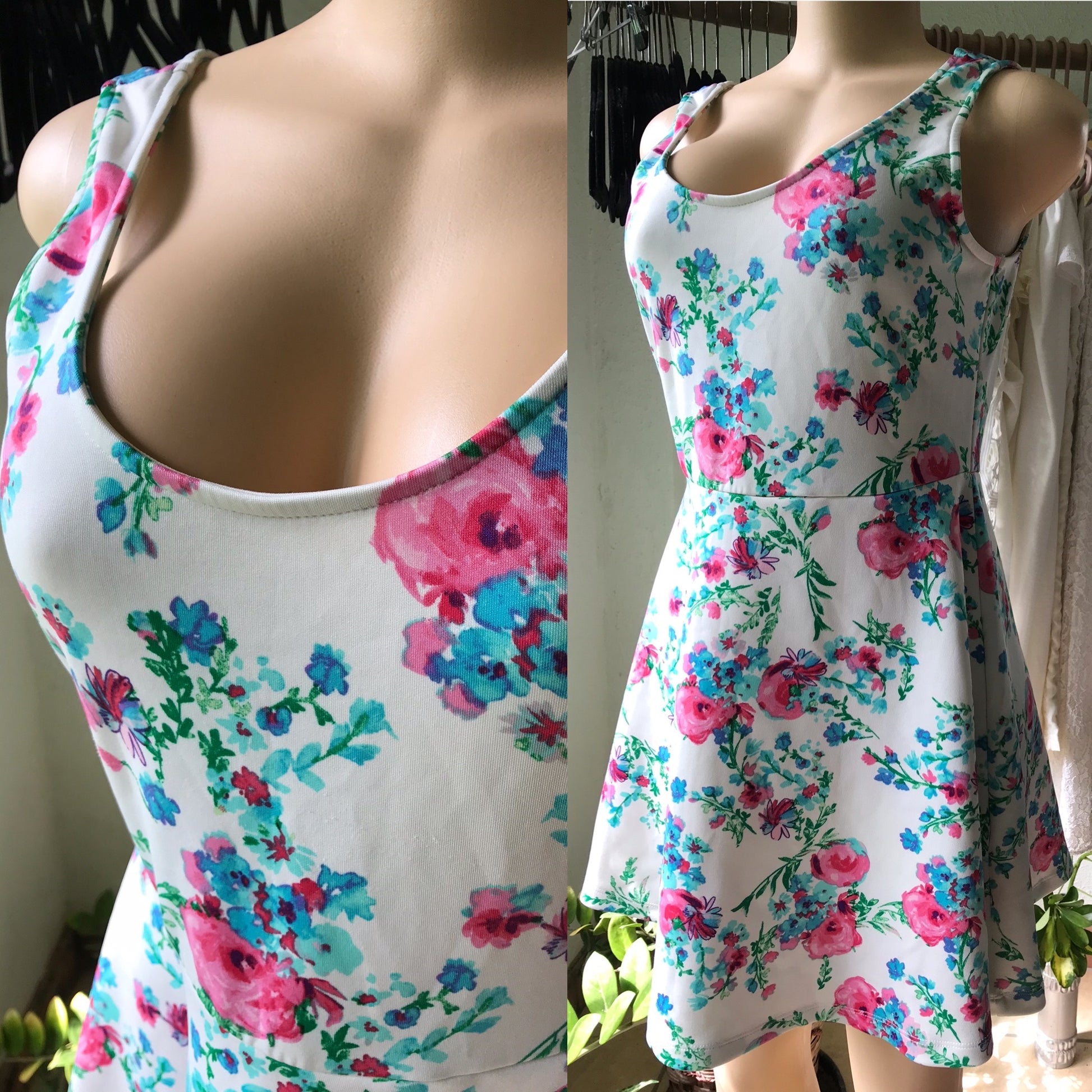 Pastel Floral Babydoll Dress
