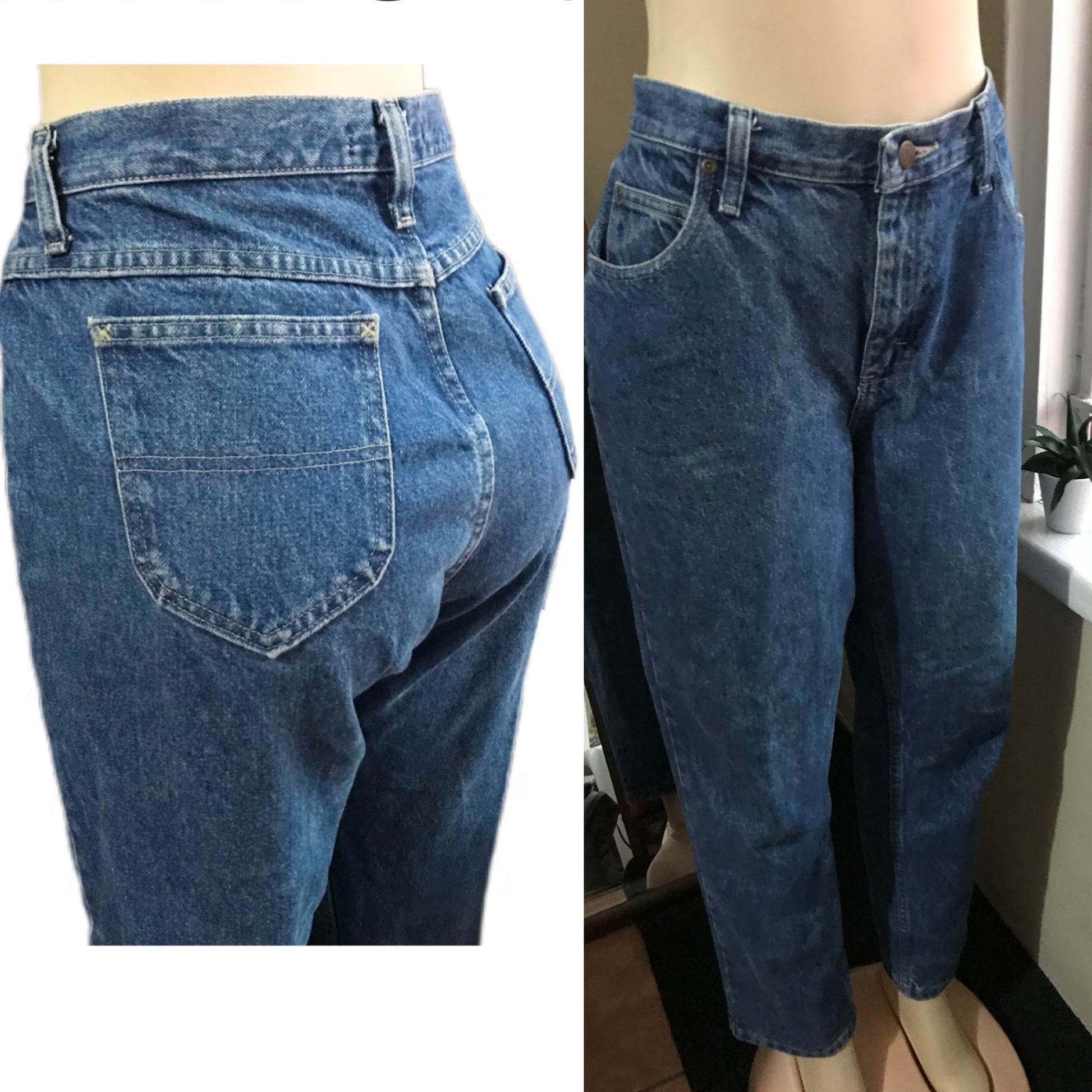Vintage Mom Jeans Blue - Waist 34/L