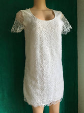 Load image into Gallery viewer, White Rose Lace Sheer Back Dress
