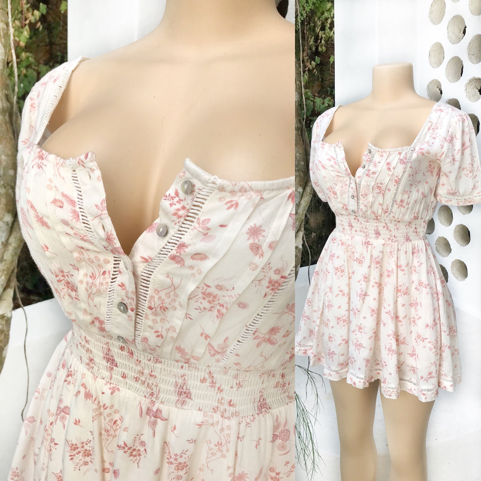 Free People Floral Babydoll Dress