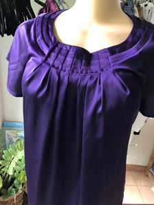 Calvin Klein Rich Purple Silky Blouse