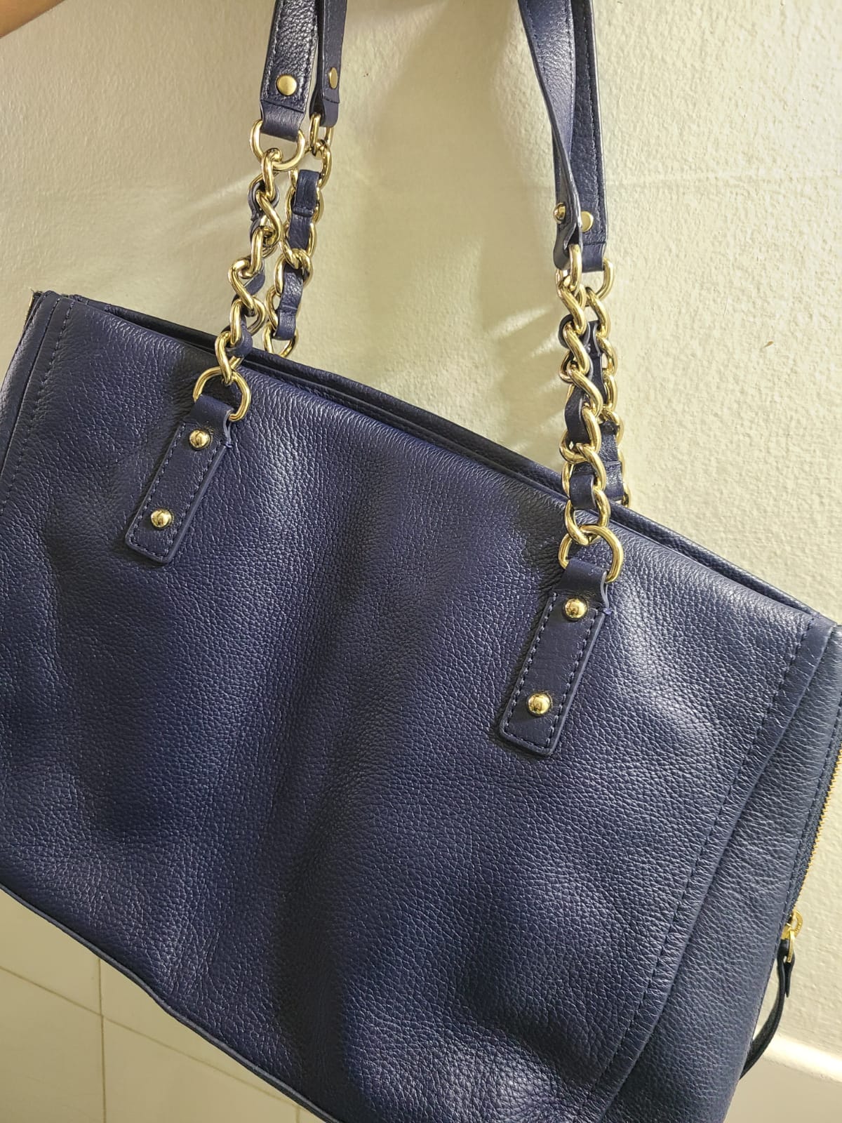 Kate Spade Navy & Gold Handbag