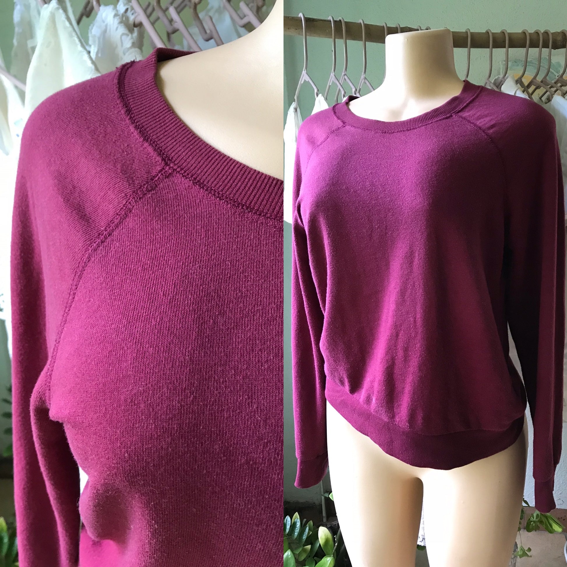 H&M Maroon Sweater Cuffed