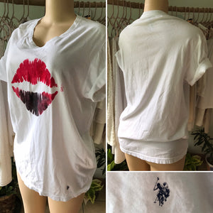POLO Lipstick White Tee