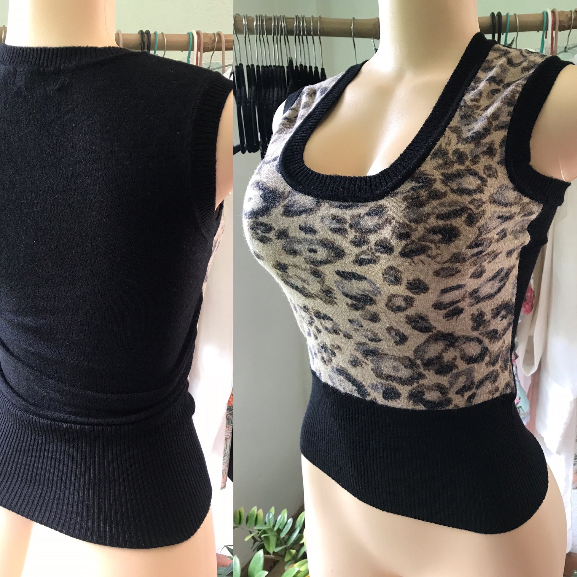 Cheetah Valley Girl Knit Blouse