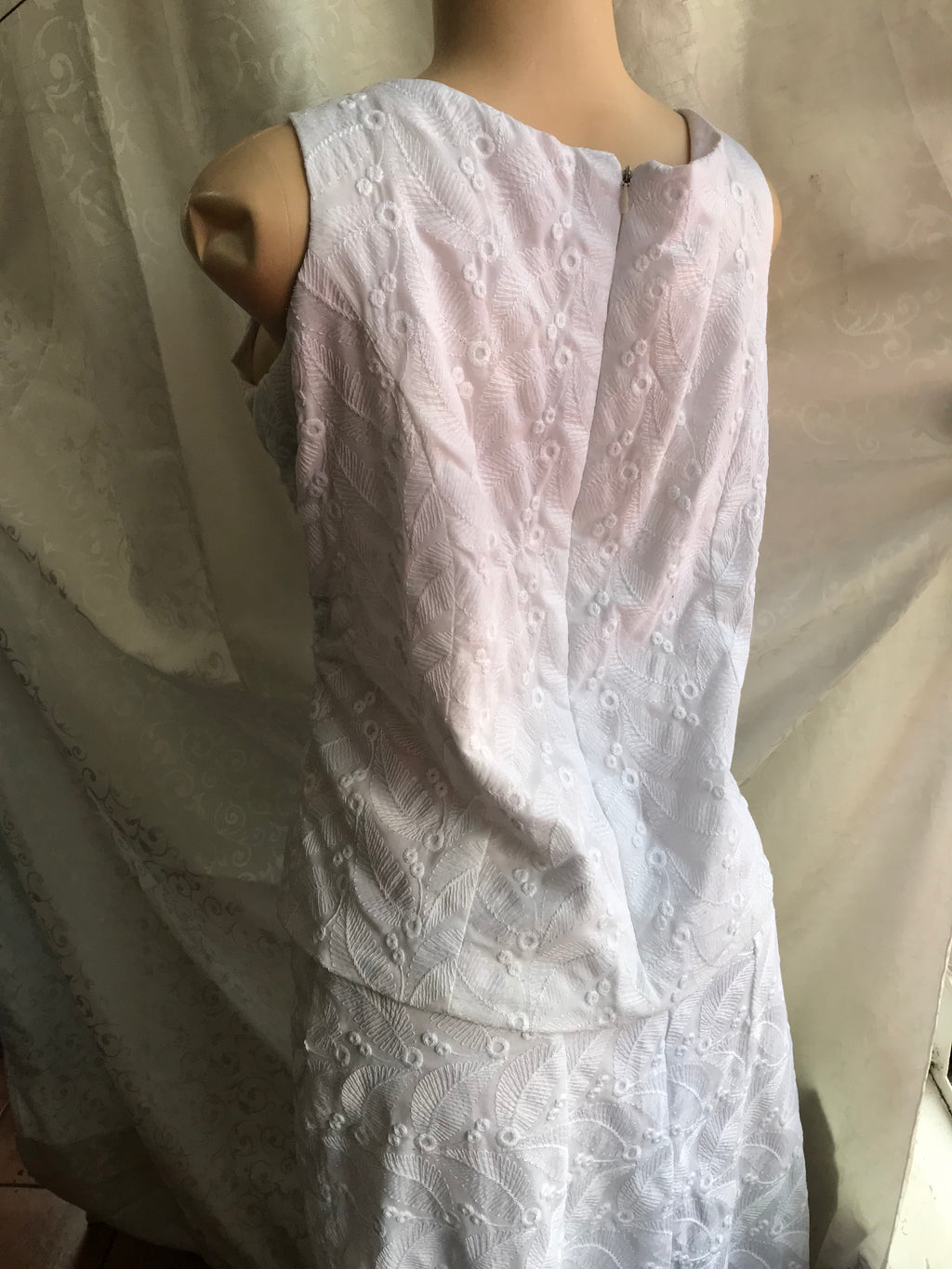 Leaf Embroidered Skirt Set. Quality Cotton