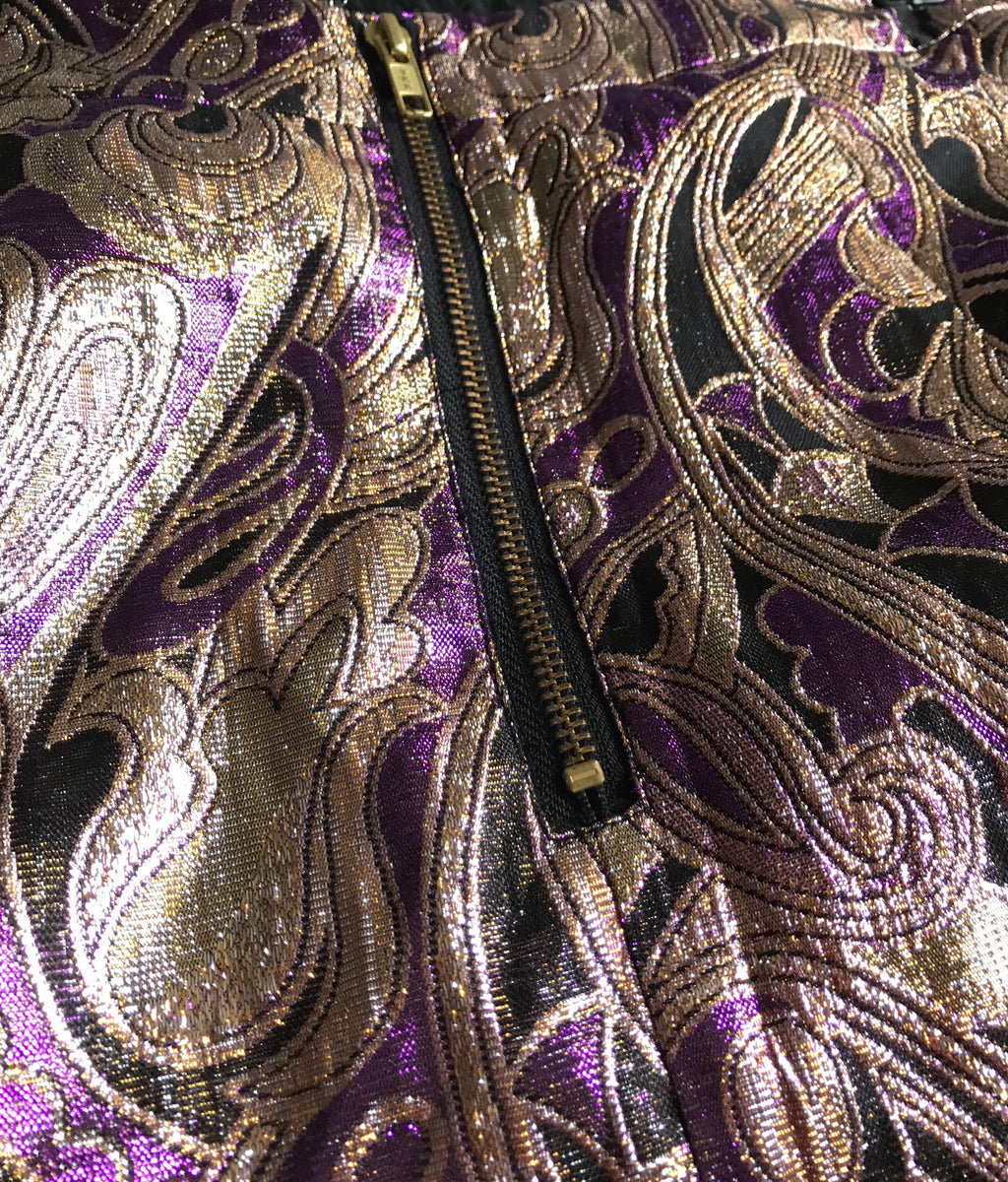 Purple Goldweave Occasion Skirt