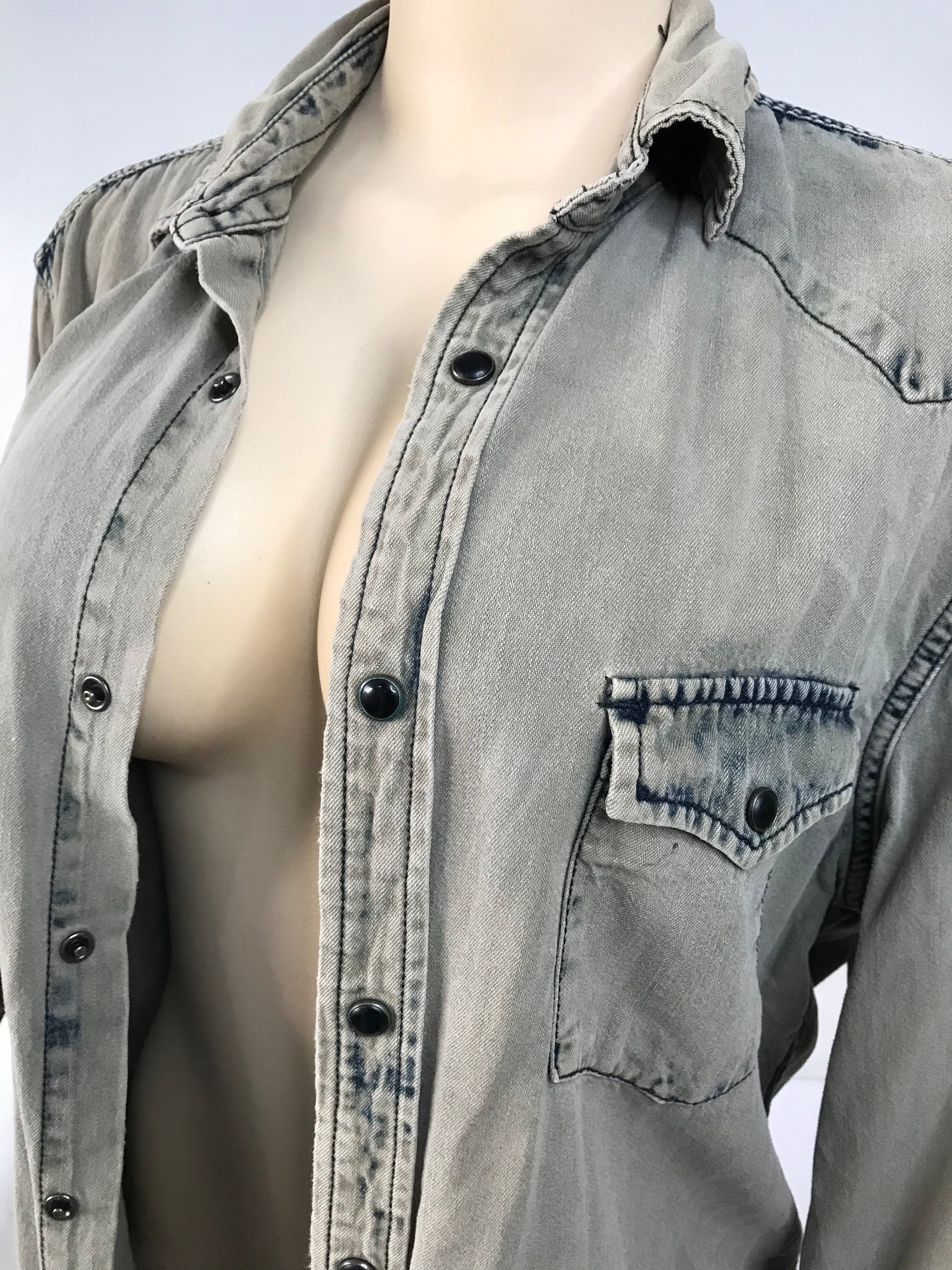 Mossimo Supply Co Denim Shirt Earth Tone Mens - M